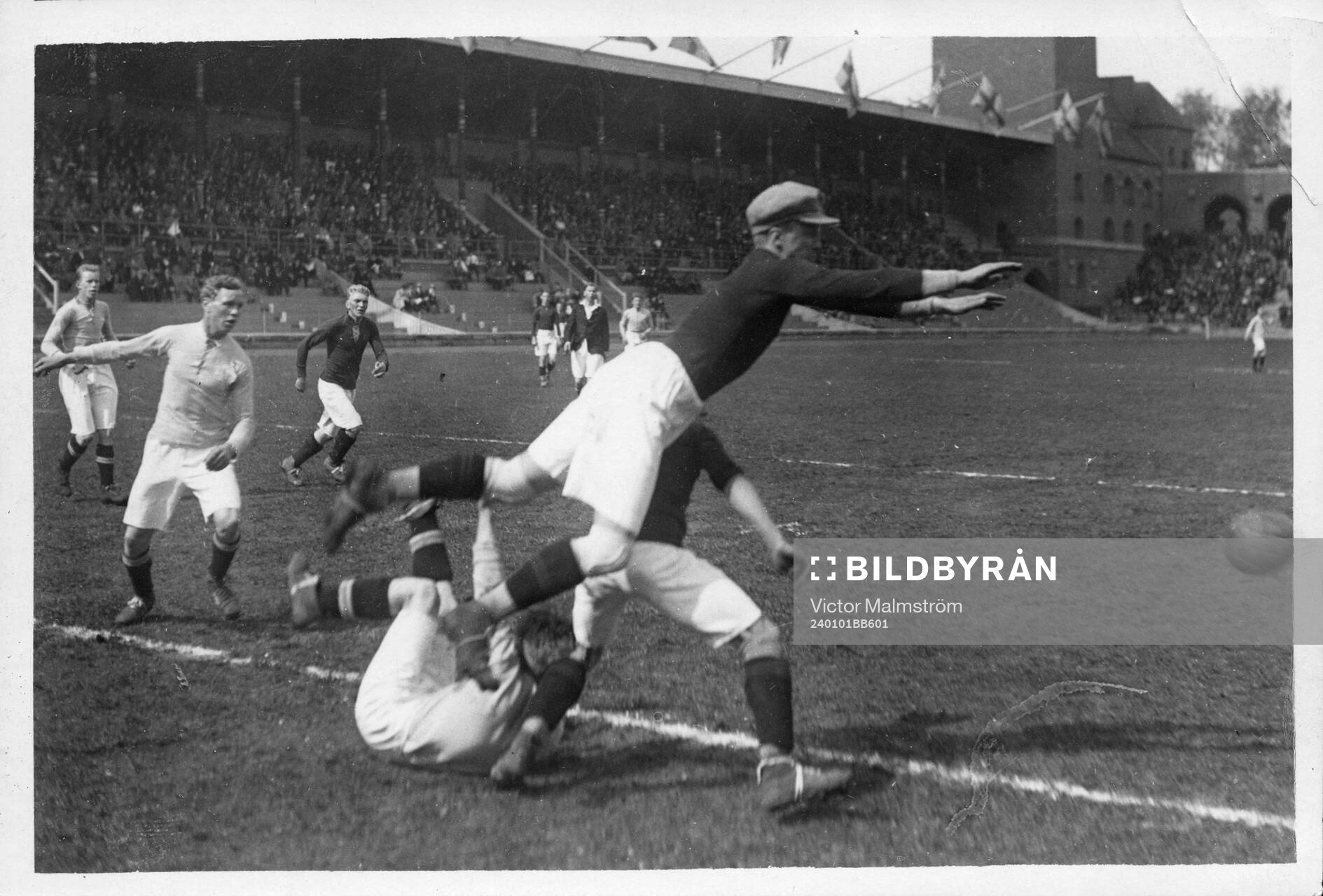 Fotboll, Stadsmatchen. Stockholm - Göteborg. 1924. Editors