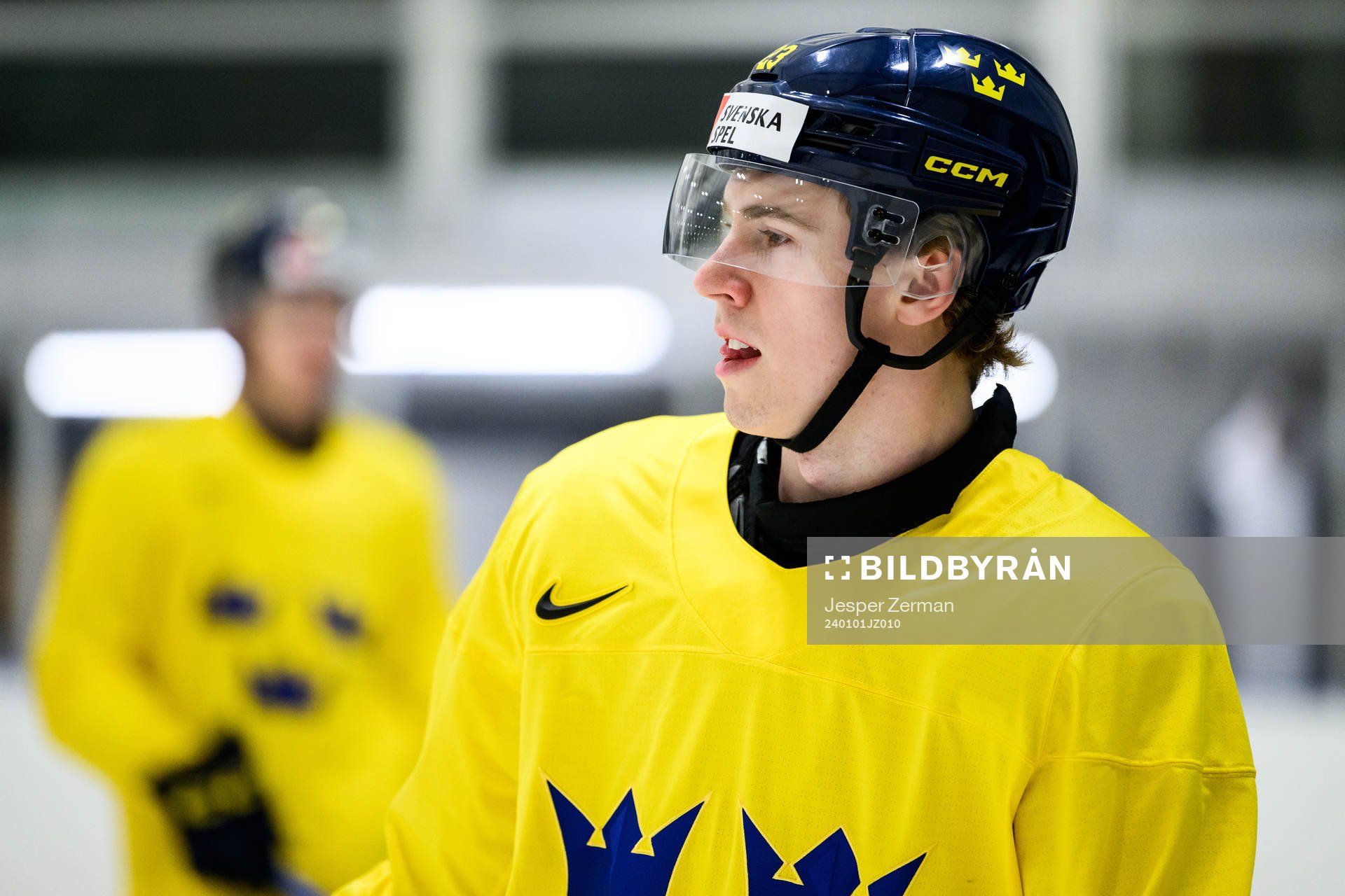 Jonathan Lekkerimäki of Sweden at a practice session