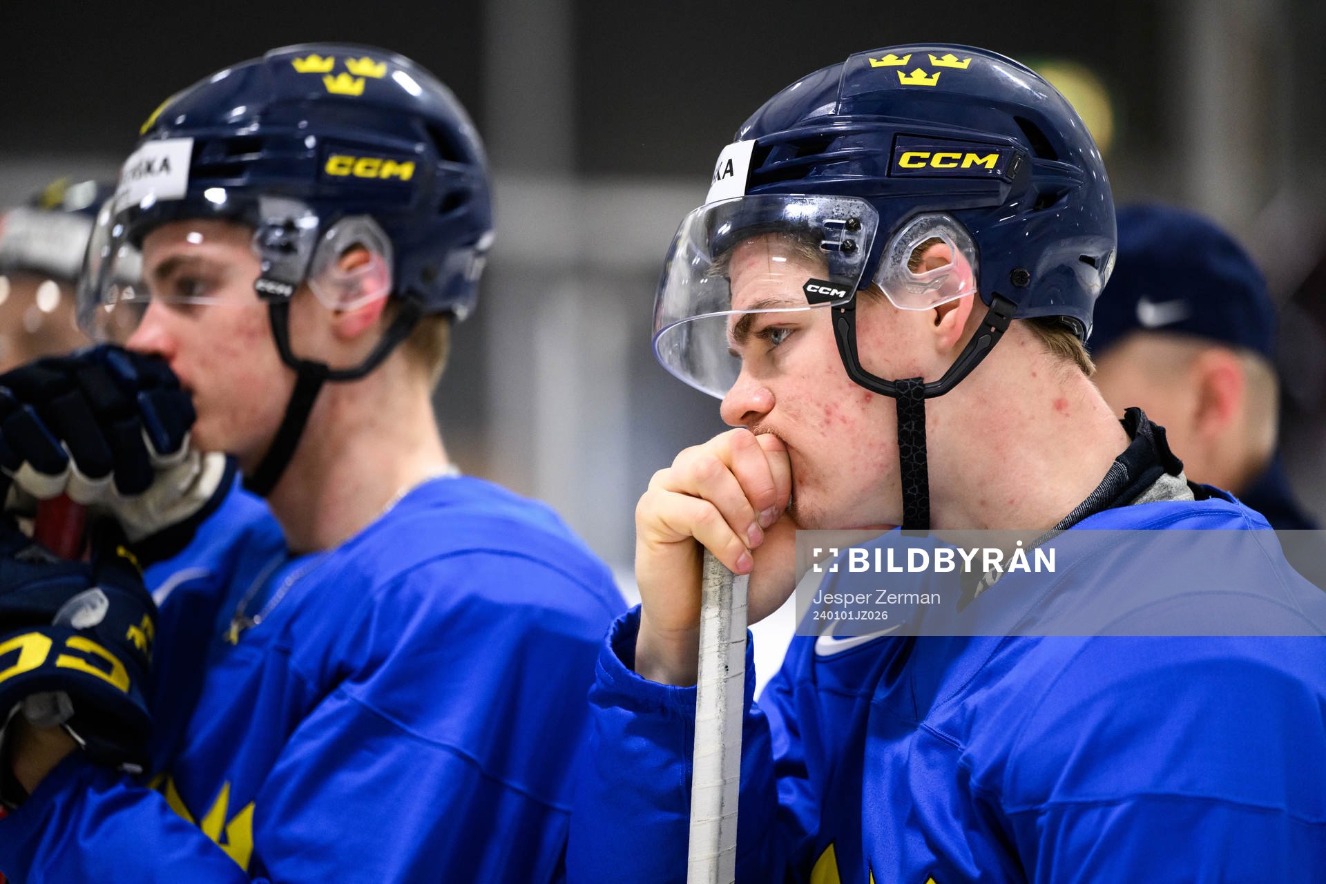 Oskar Pettersson of Sweden at a practice session