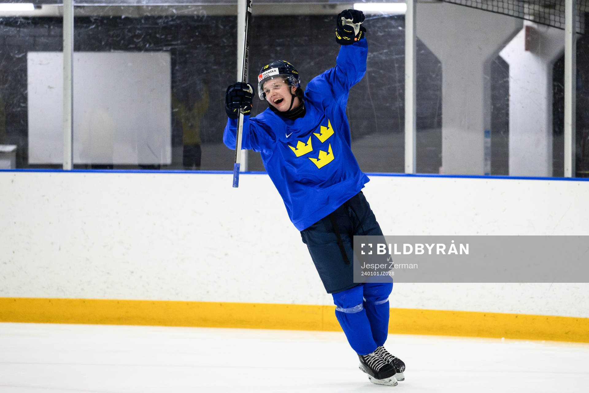 Rasmus Rudslätt of Sweden at a practice session