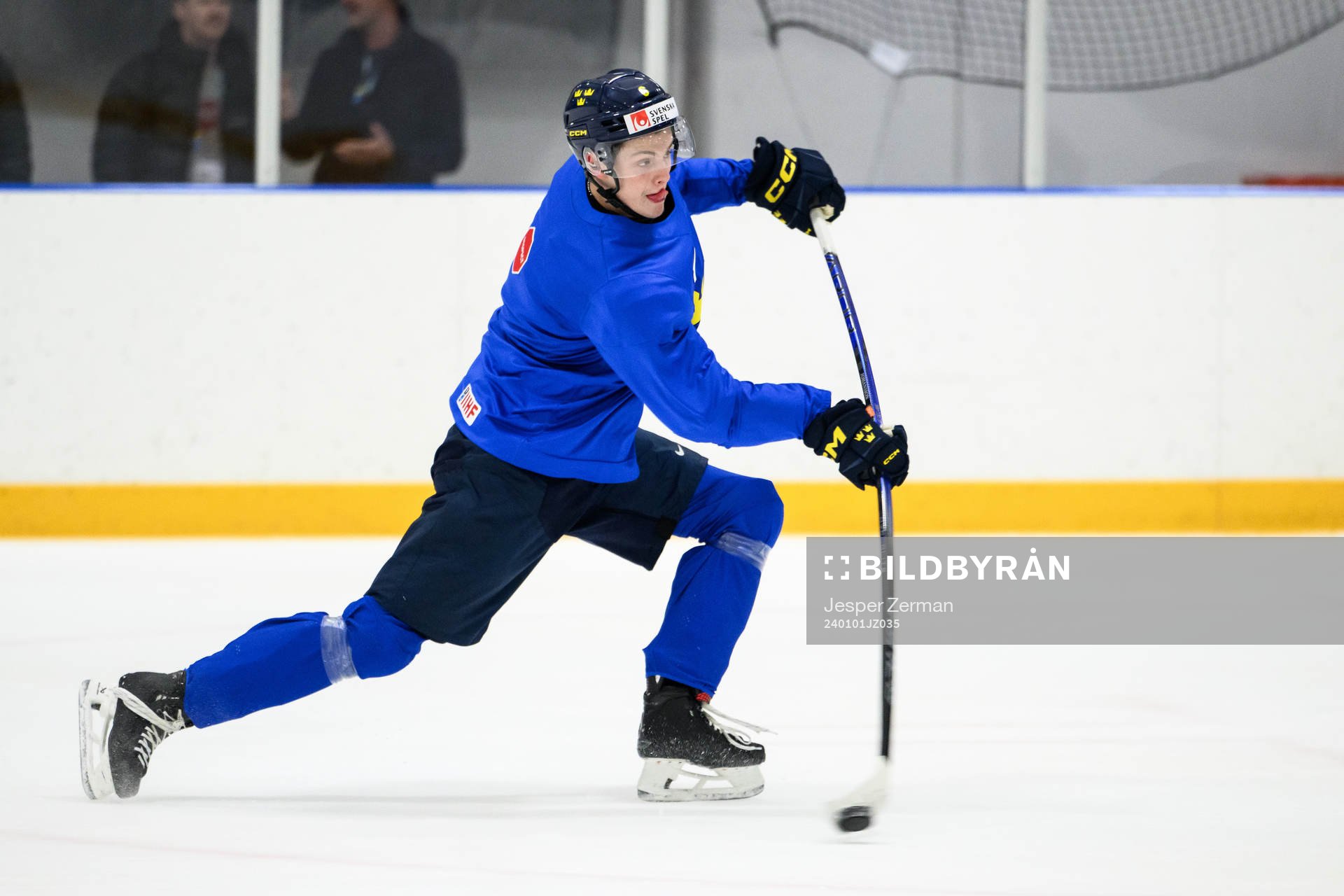 Anton Johansson of Sweden at a practice session