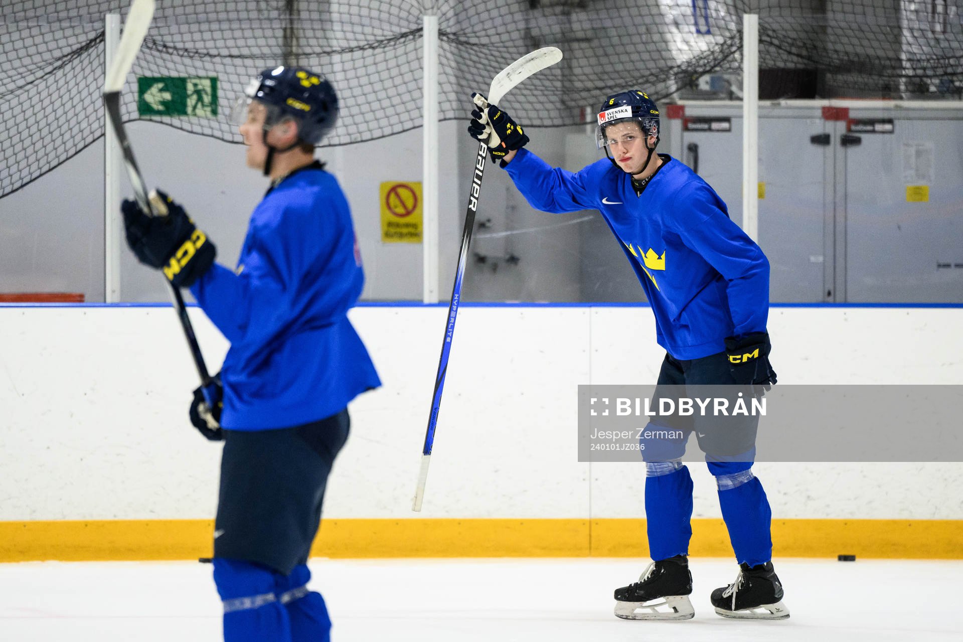 Anton Johansson of Sweden at a practice session