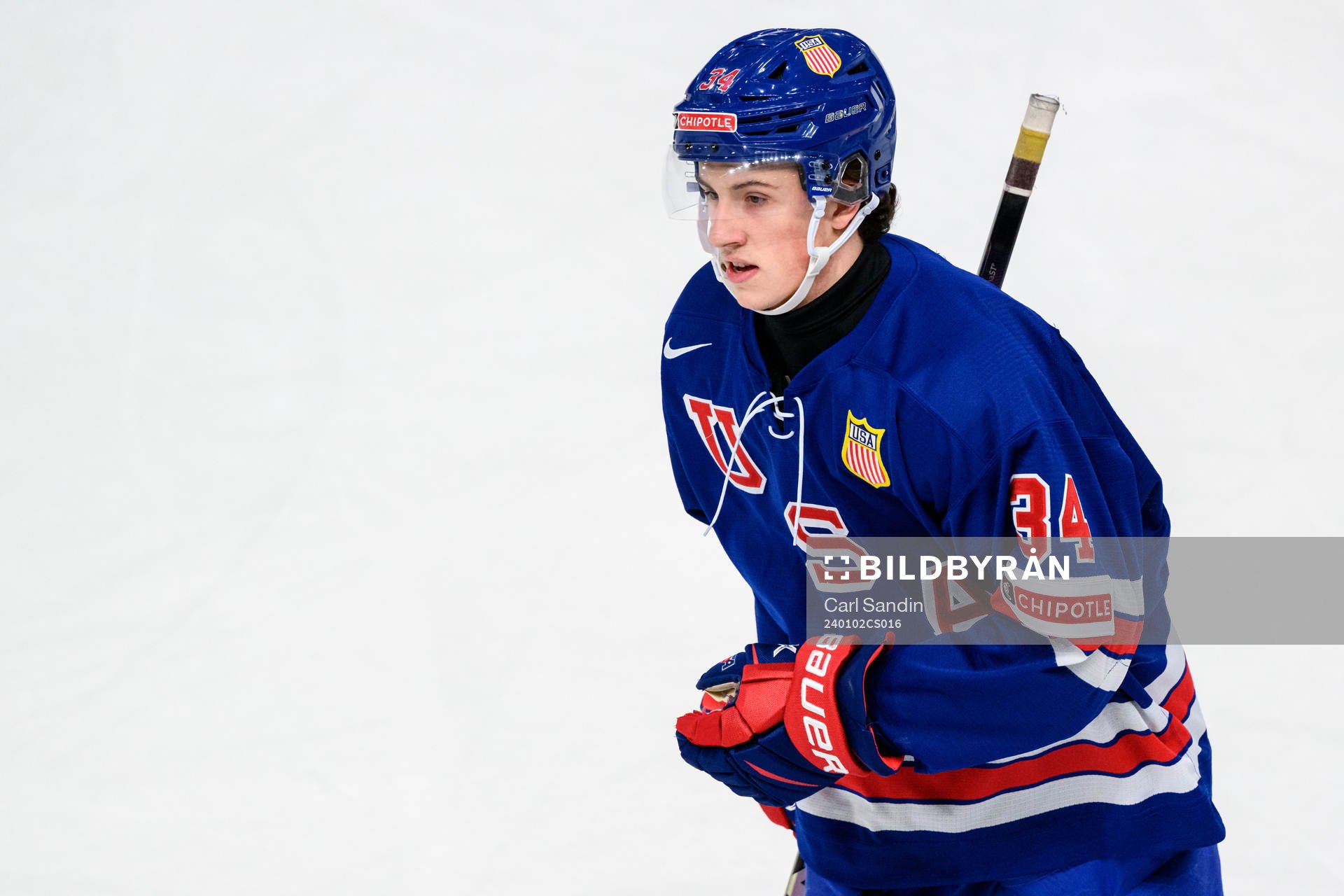 Gabe Perreault of USA celebrates