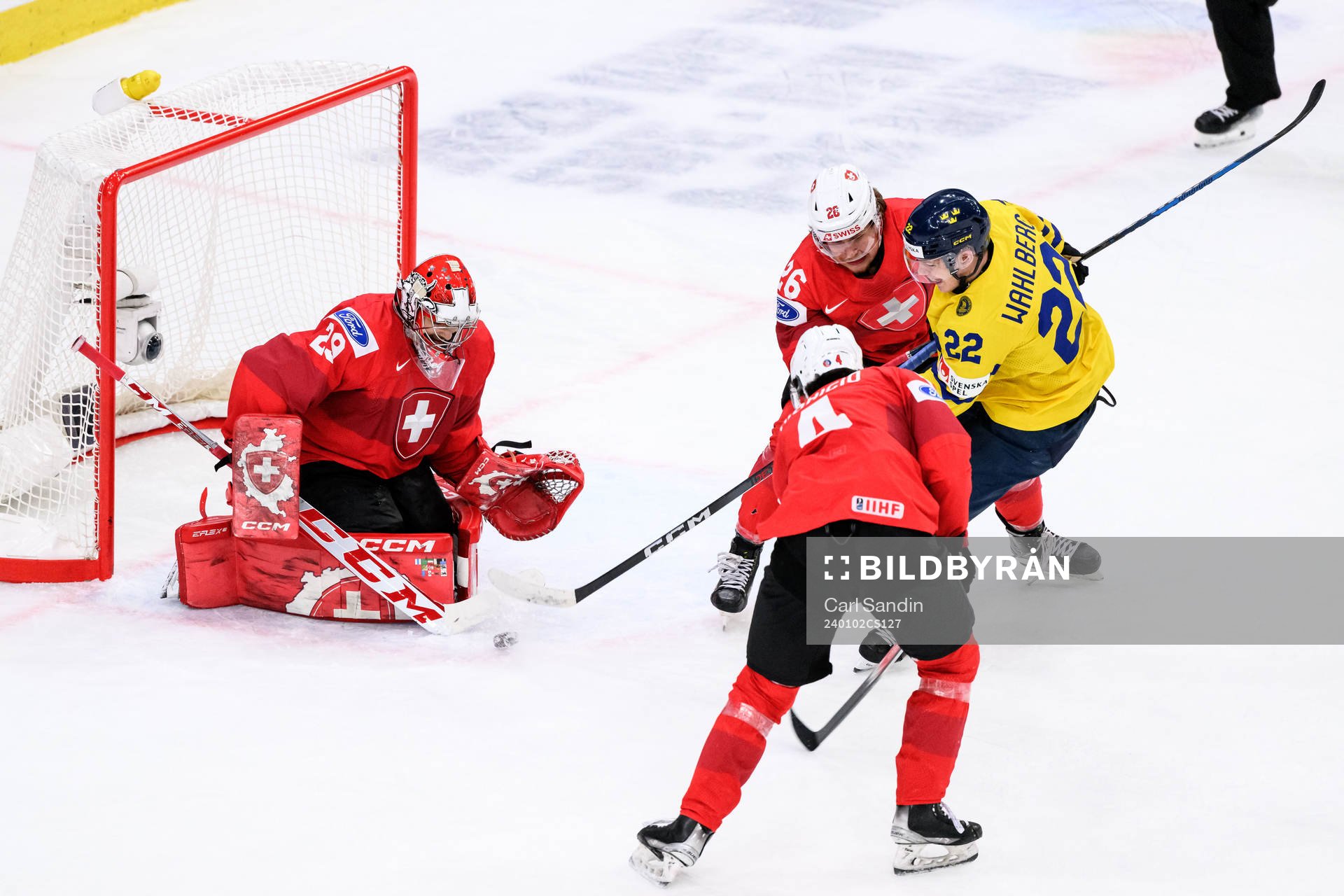 Goaltender Alessio Beglieri and Simone Terraneo of