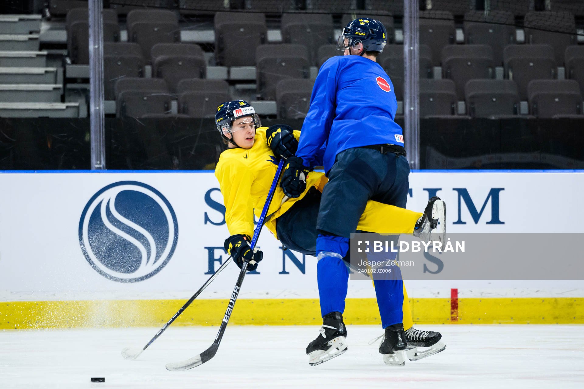 Felix Unger Sörum and Anton Johansson of Sweden at a