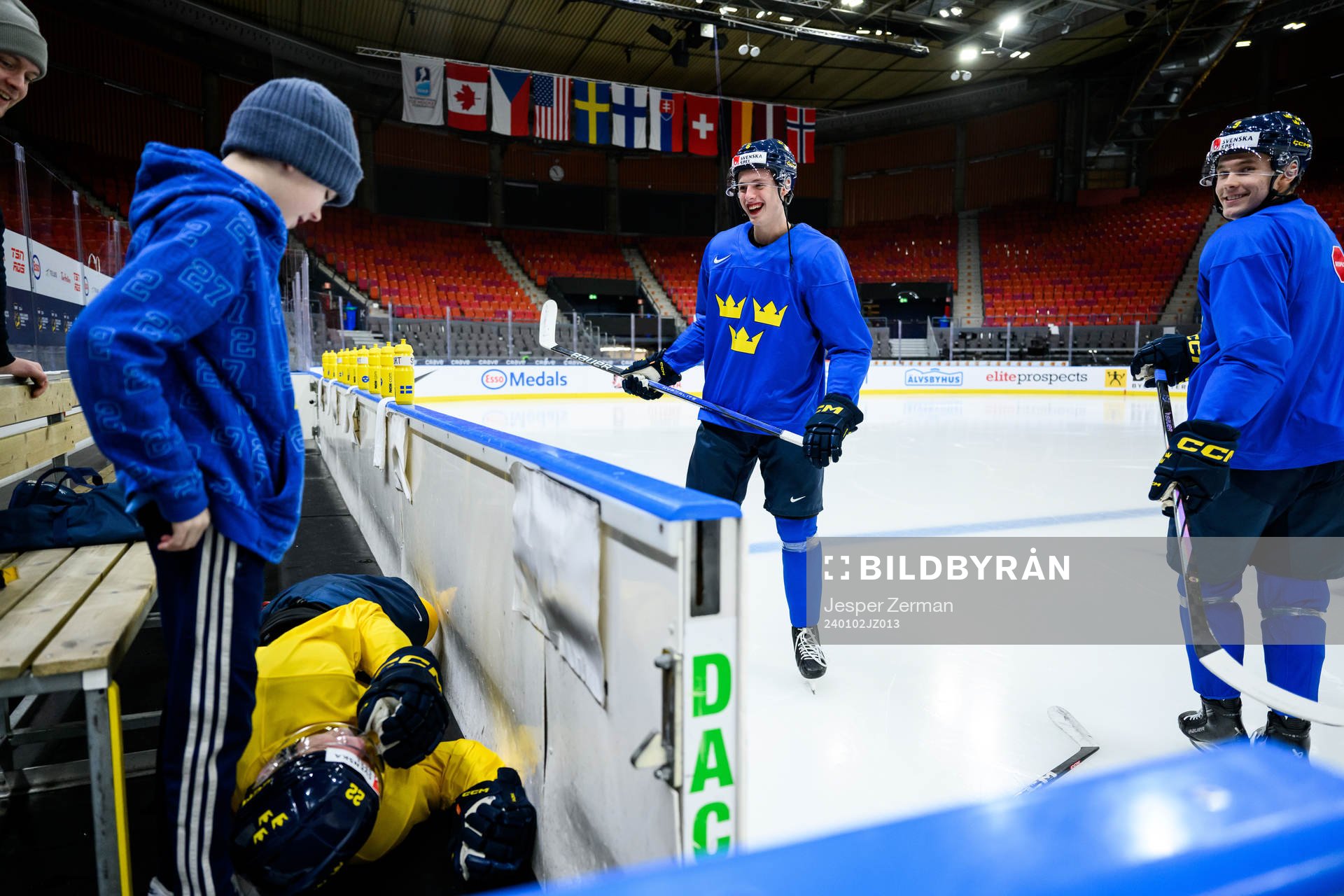 Anton Wahlberg, Anton Johansson and Theo Lindstein of