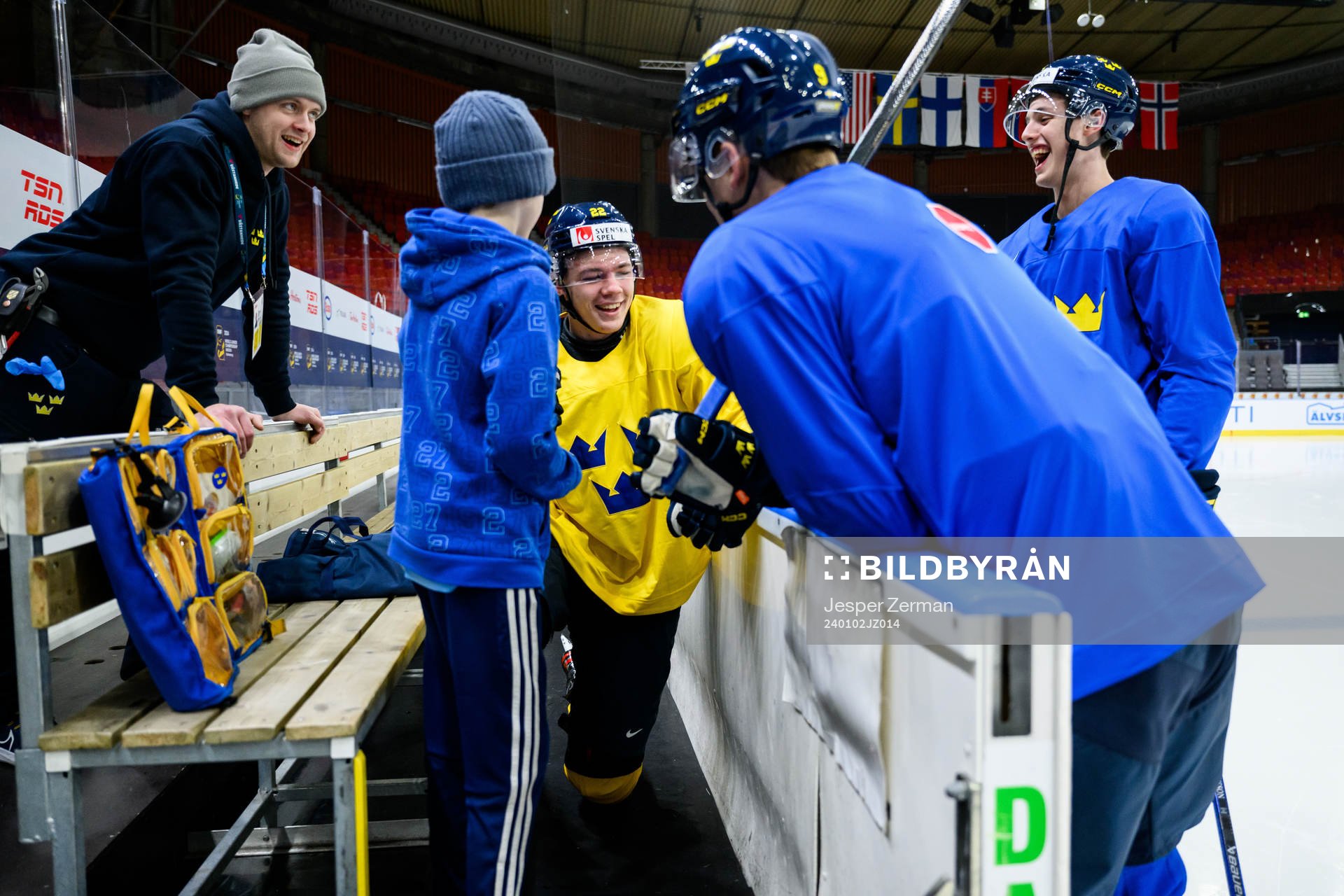 Anton Wahlberg, Anton Johansson and Theo Lindstein of