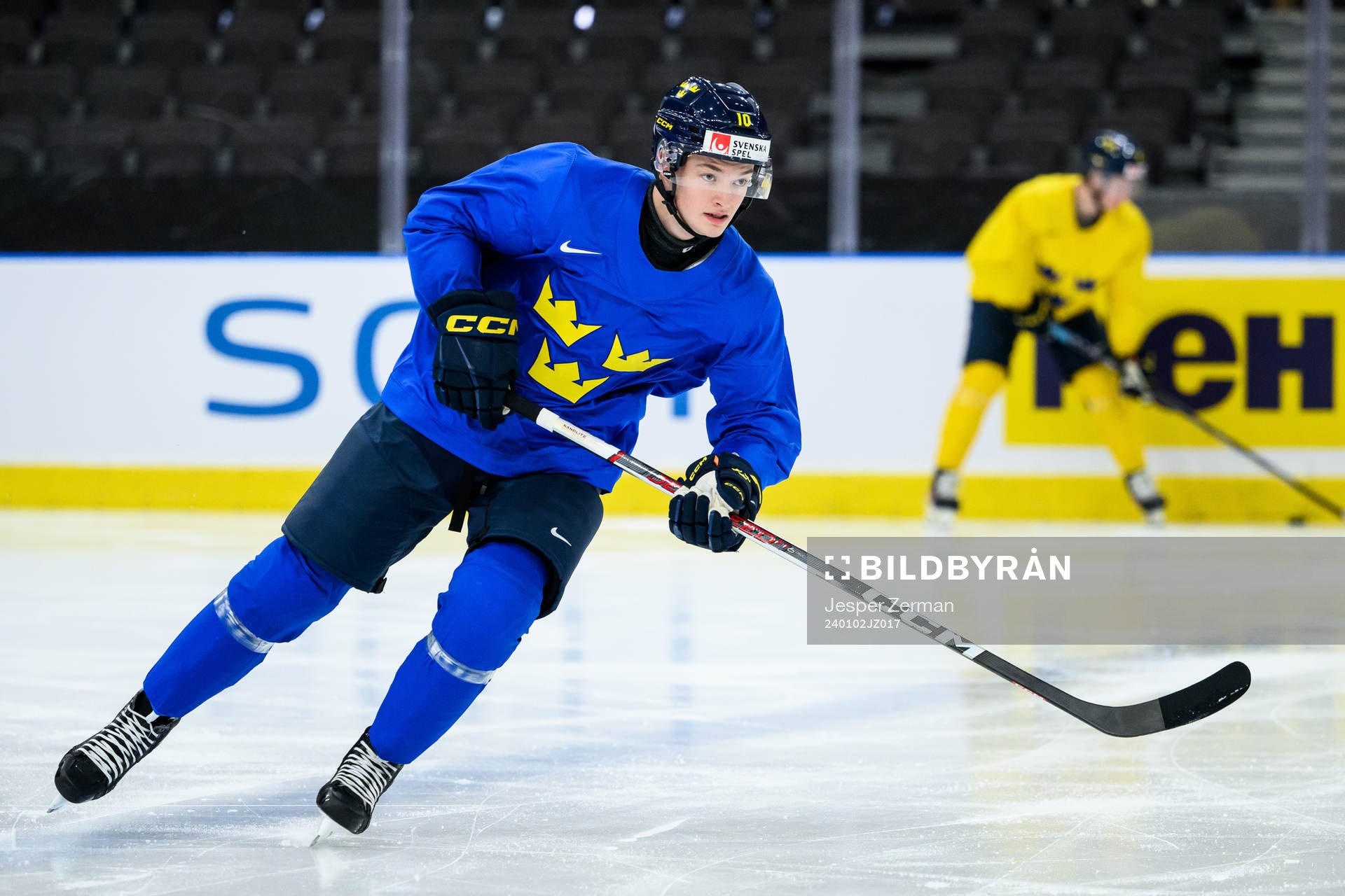 Fabian Wagner of Sweden at a practice session