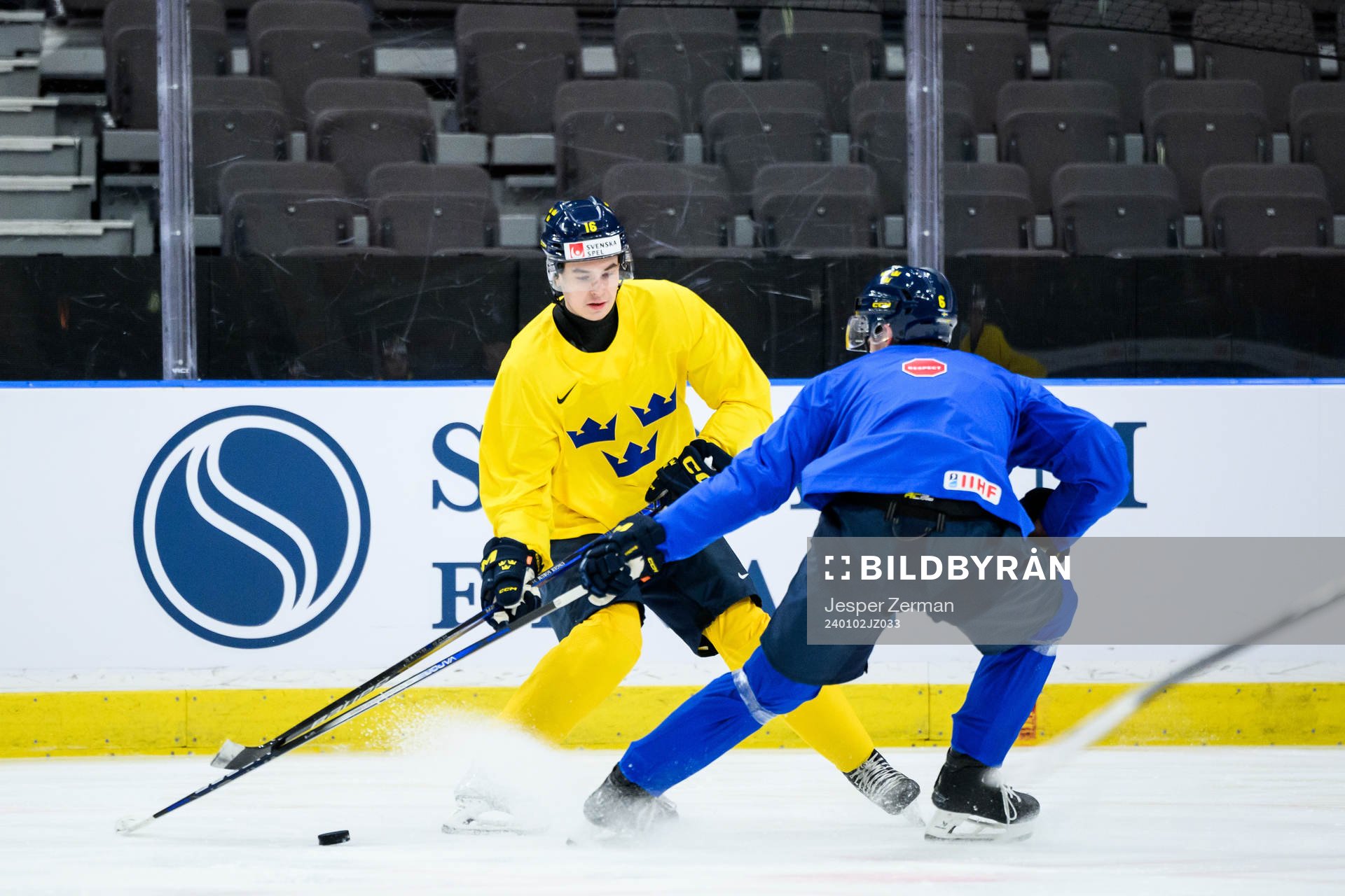 Felix Unger Sörum and Anton Johansson of Sweden at a