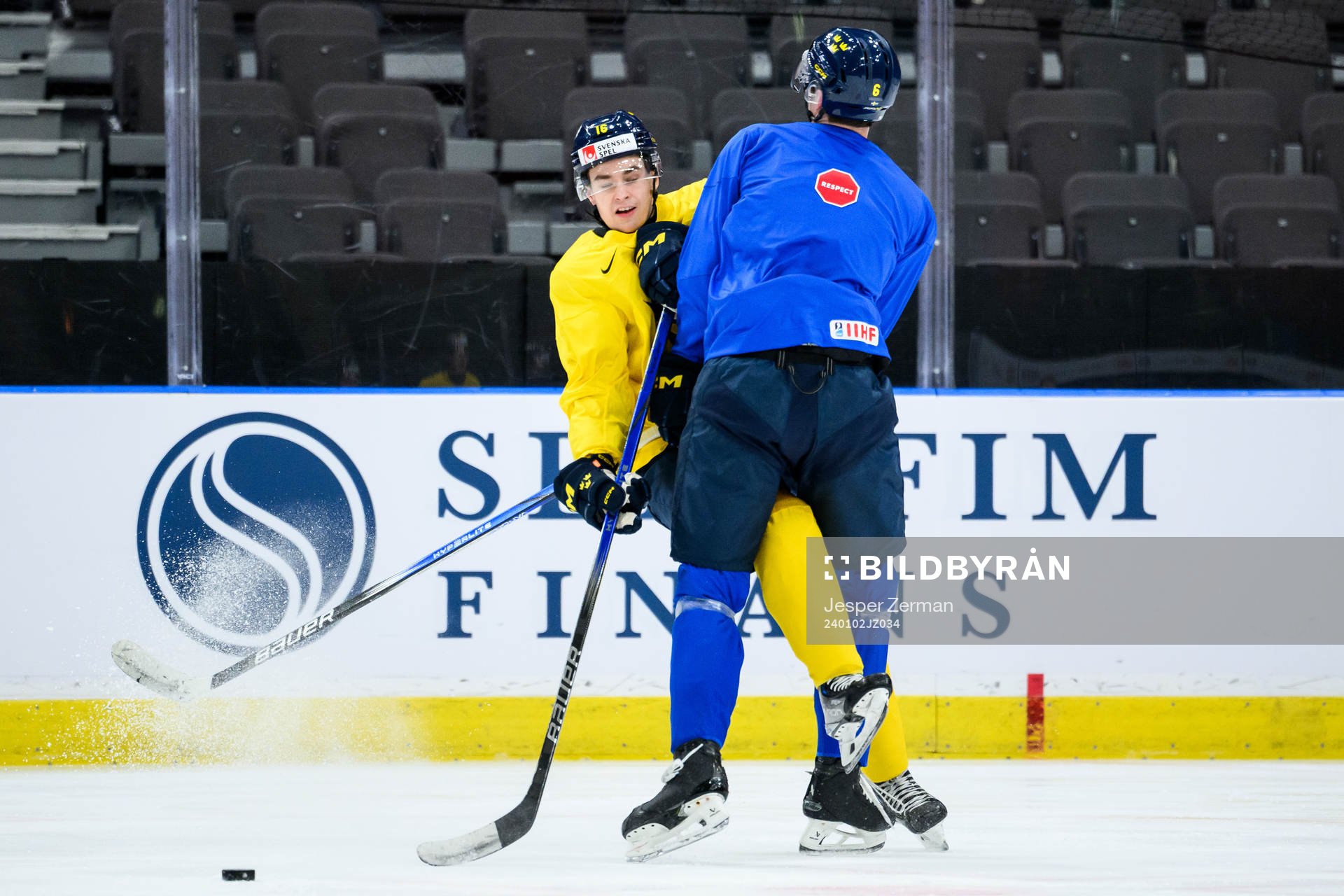 Felix Unger Sörum and Anton Johansson of Sweden at a
