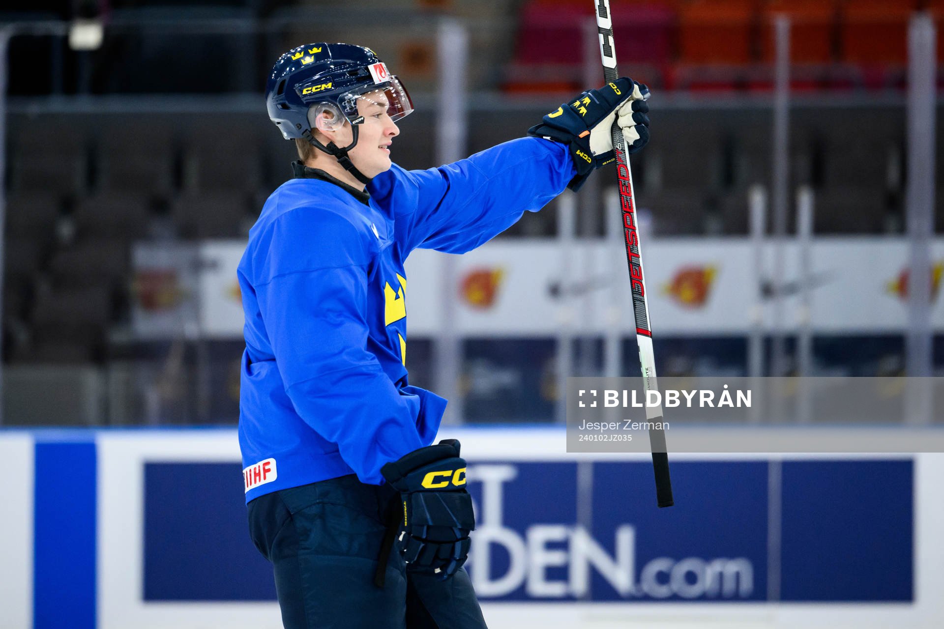 Fabian Wagner of Sweden at a practice session