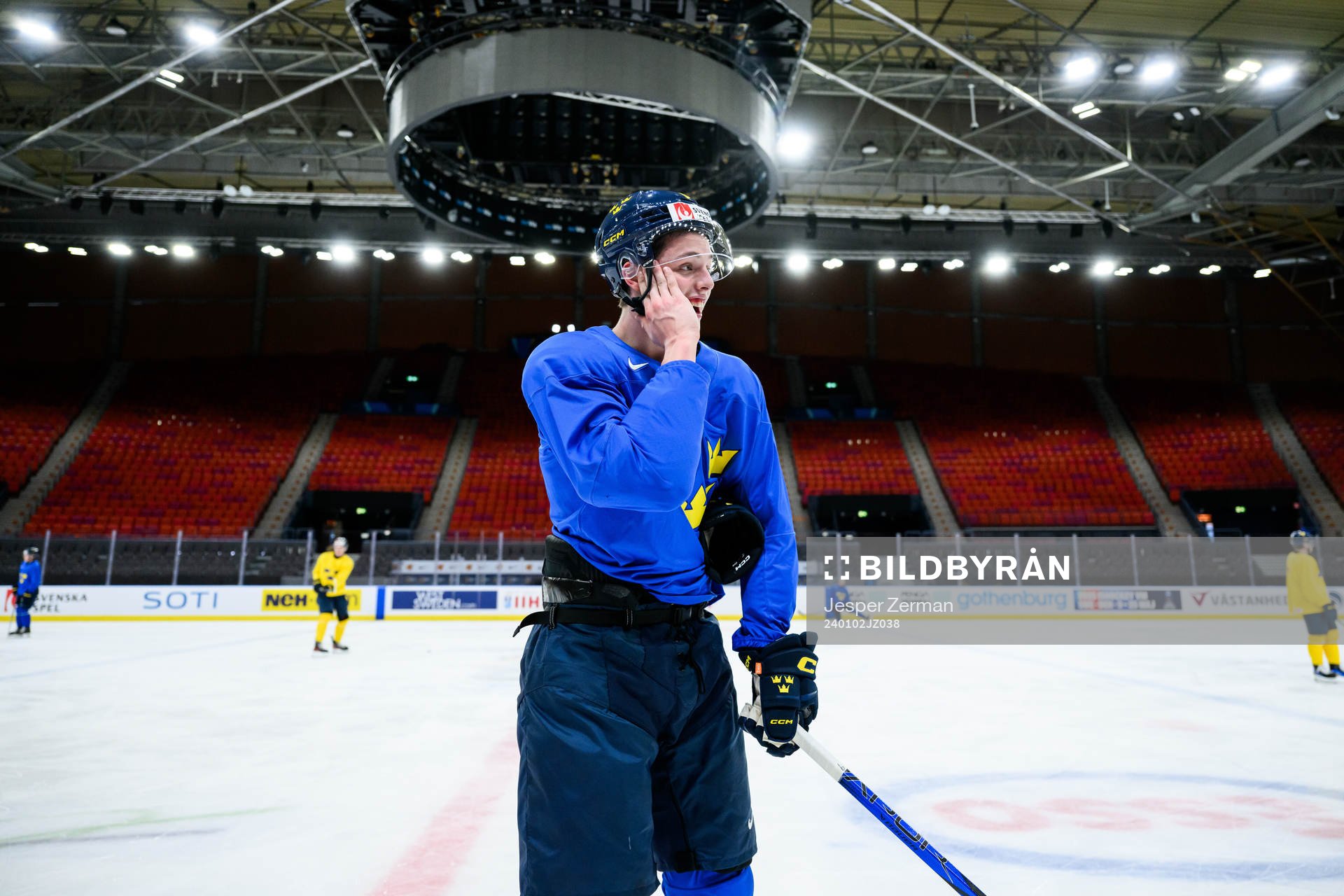 Anton Johansson of Sweden at a practice session