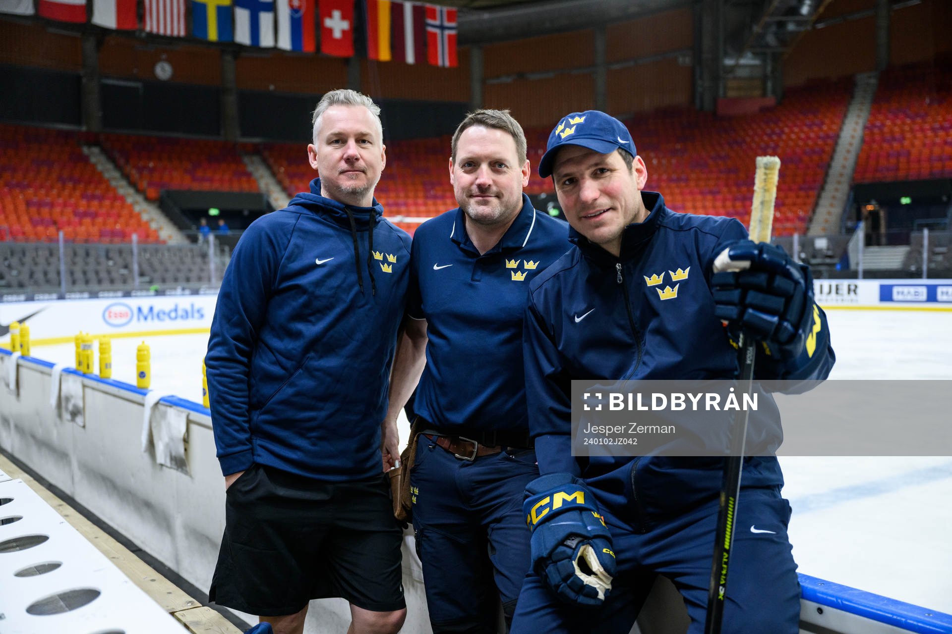 Physiotherapist Krister Olsson, Equipment manager Daniel