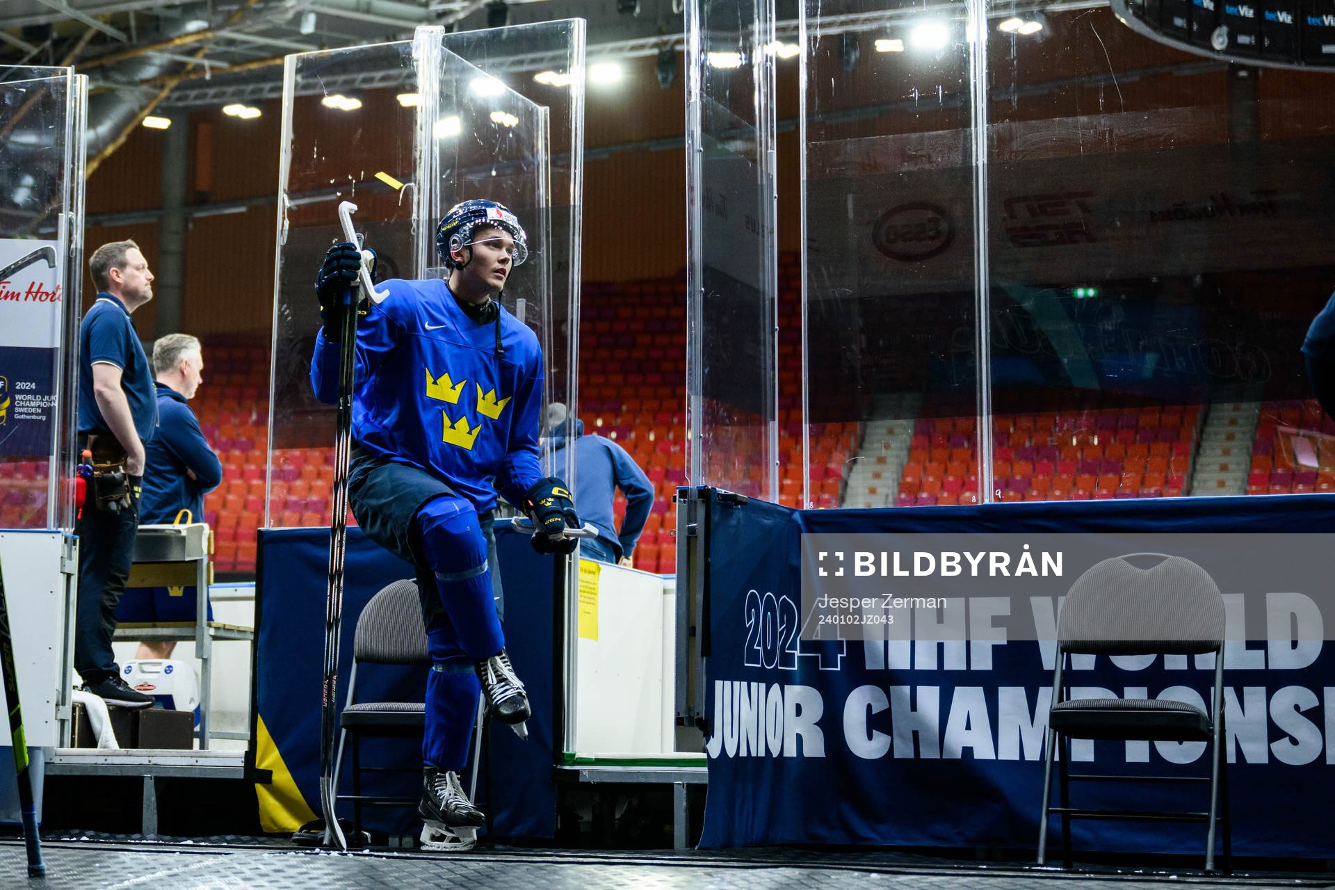 Theo Lindstein of Sweden at a practice session