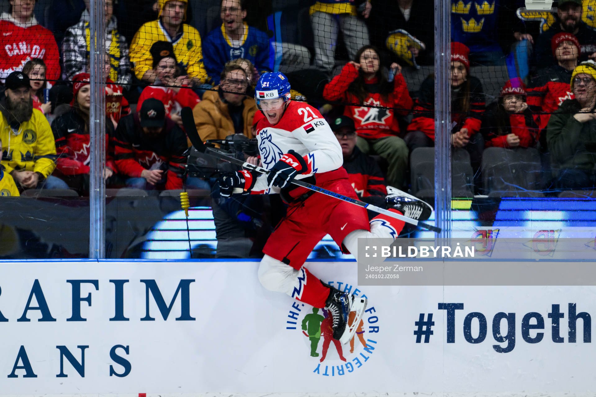 Jakub Stancl of Czech Republic celebrates