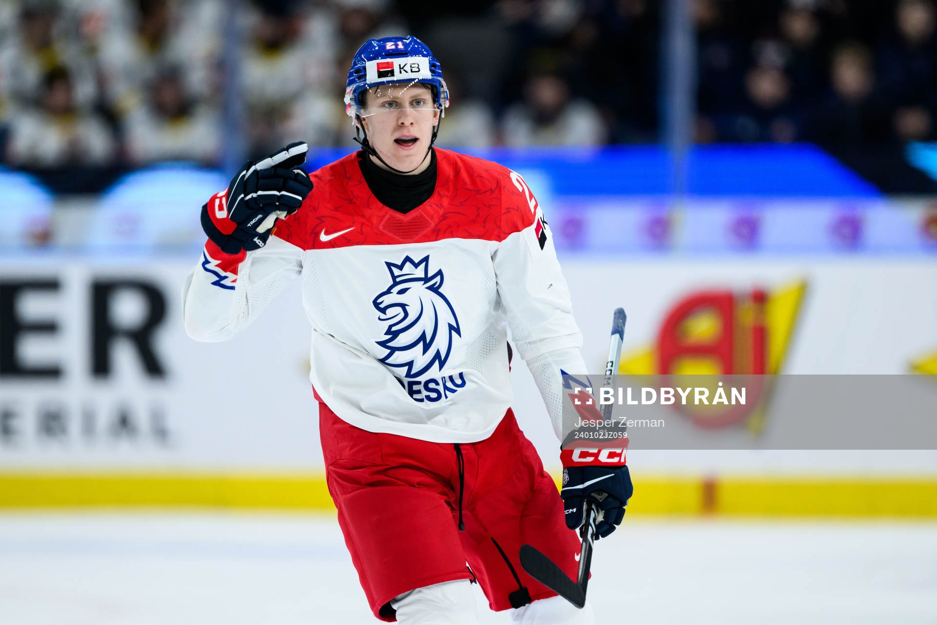 Jakub Stancl of Czech Republic celebrates