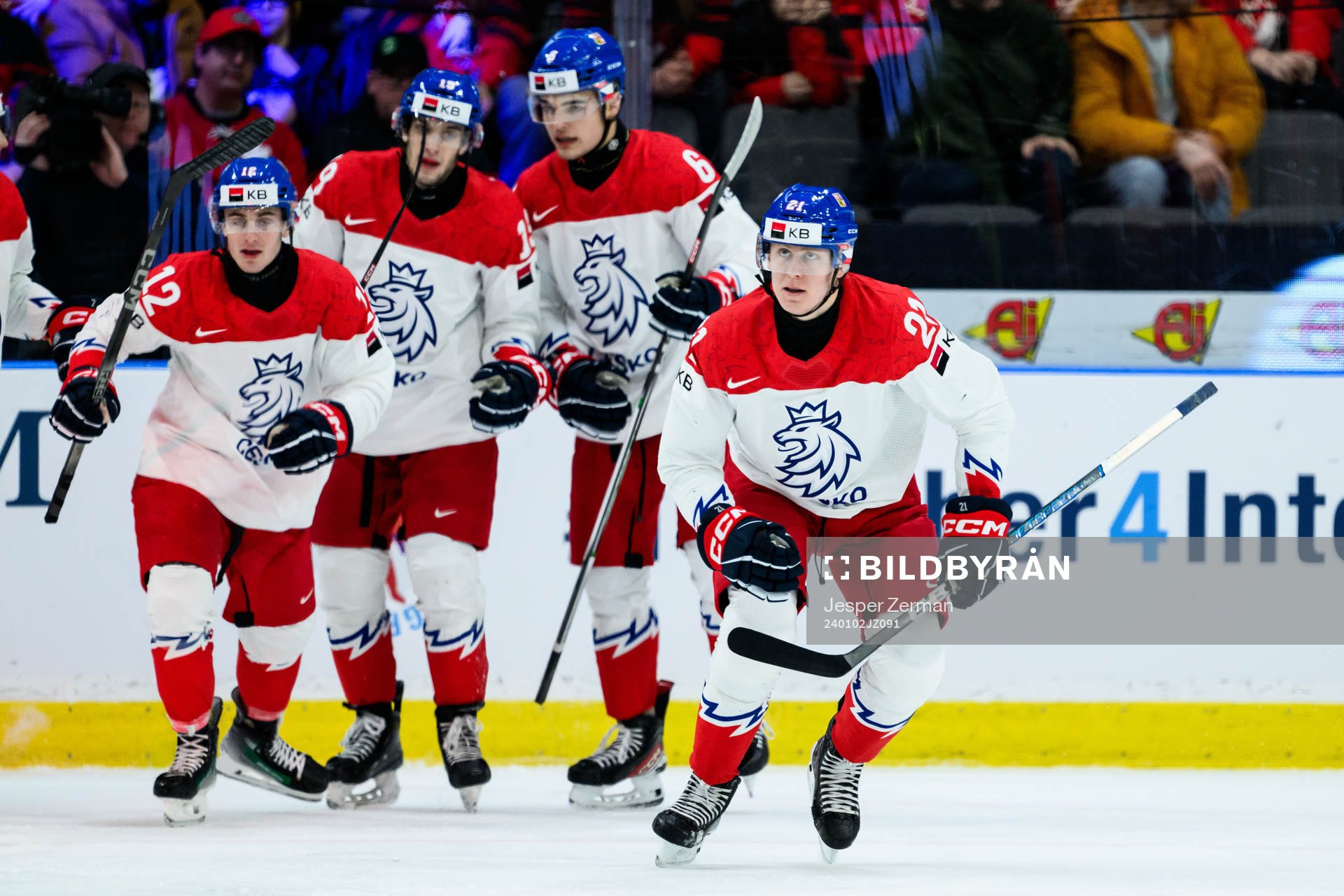 Jakub Stancl of Czech Republic celebrates
