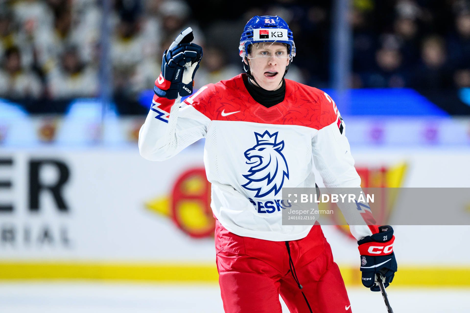 Jakub Stancl of Czech Republic celebrates