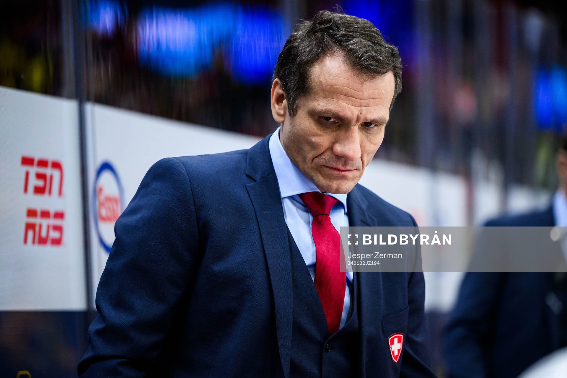 Head coach Marcel Jenni of Switzerland