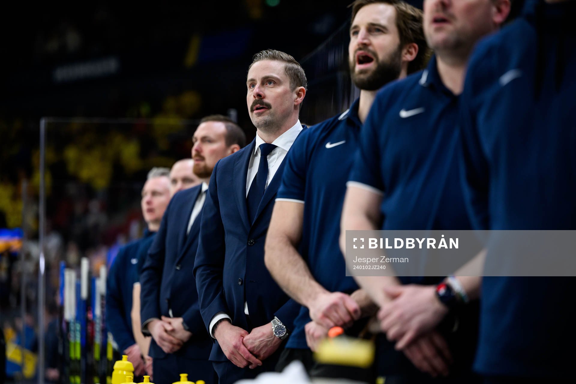 Assistant coach Pierre Johnsson of Sweden