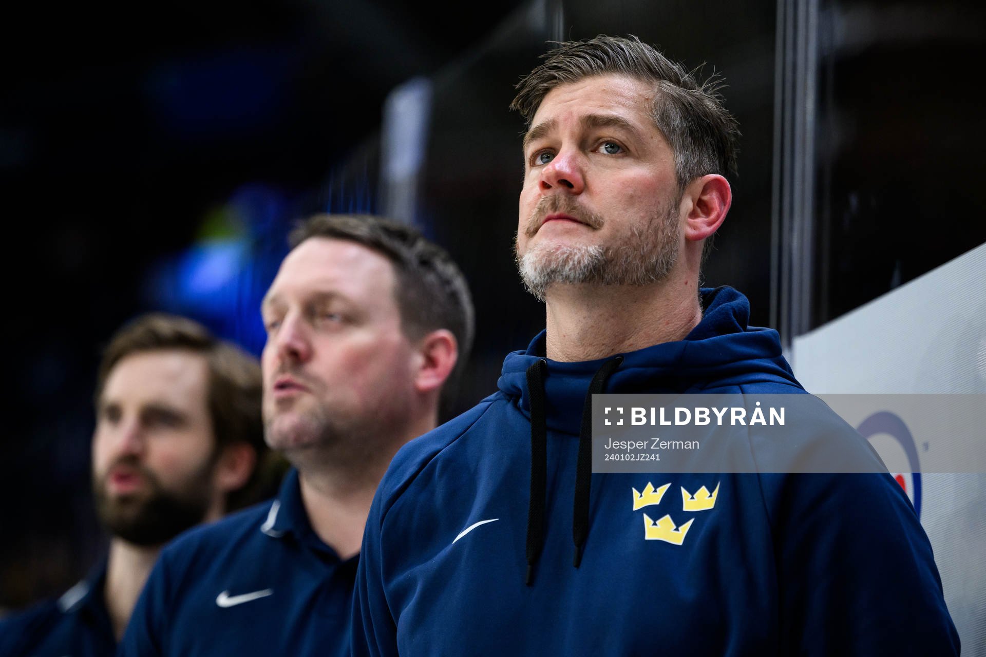 Team doctor Ryan Allenby of Sweden