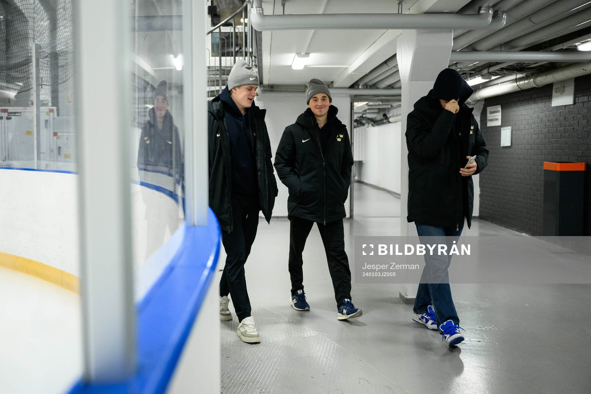 Elias Pettersson, Noah Östlund and Oskar Pettersson of