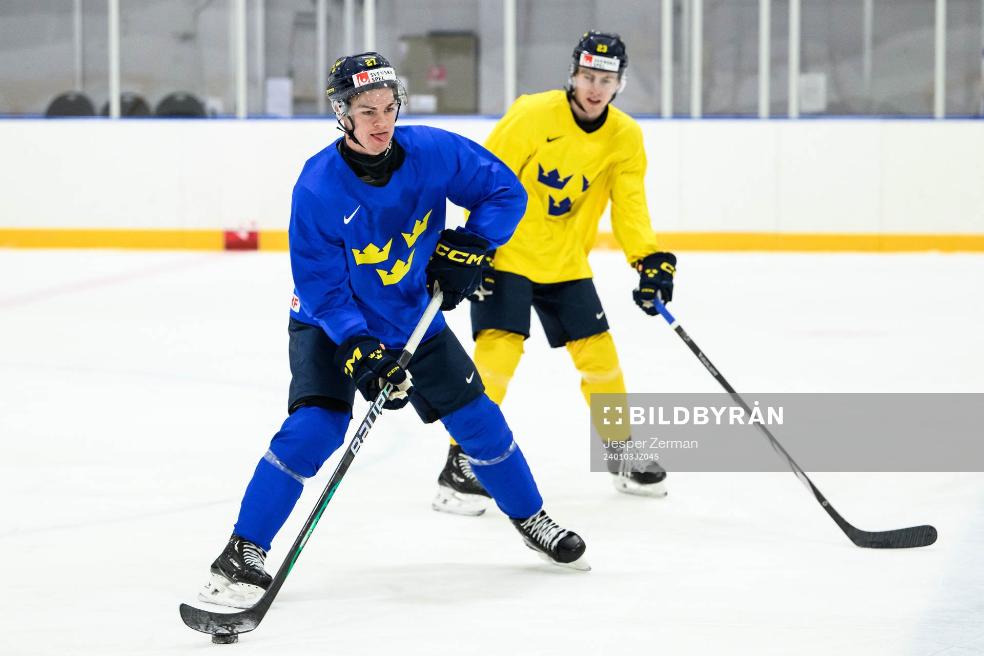 Oskar Pettersson of Sweden at a practice session
