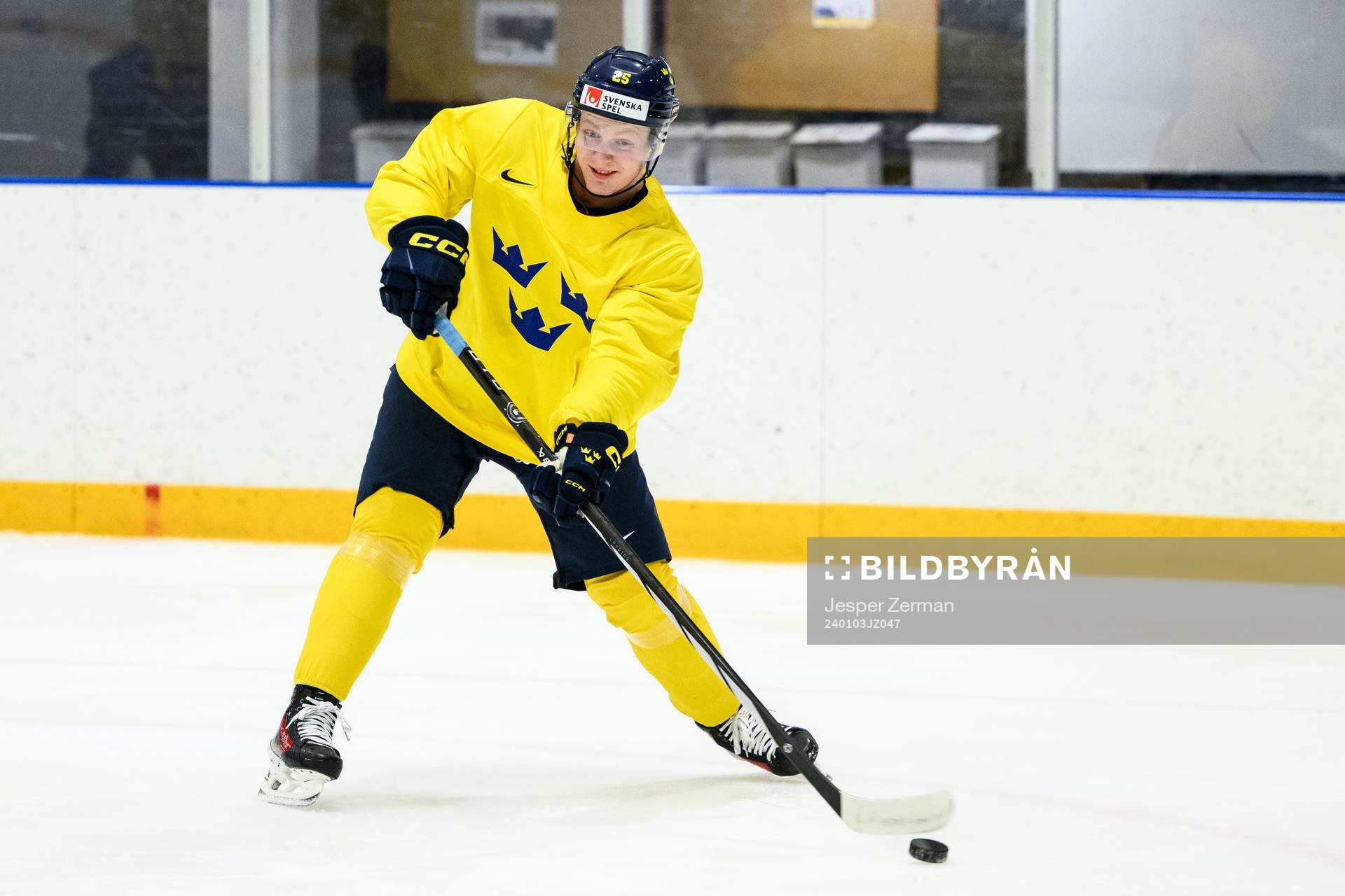 Otto Stenberg of Sweden at a practice session