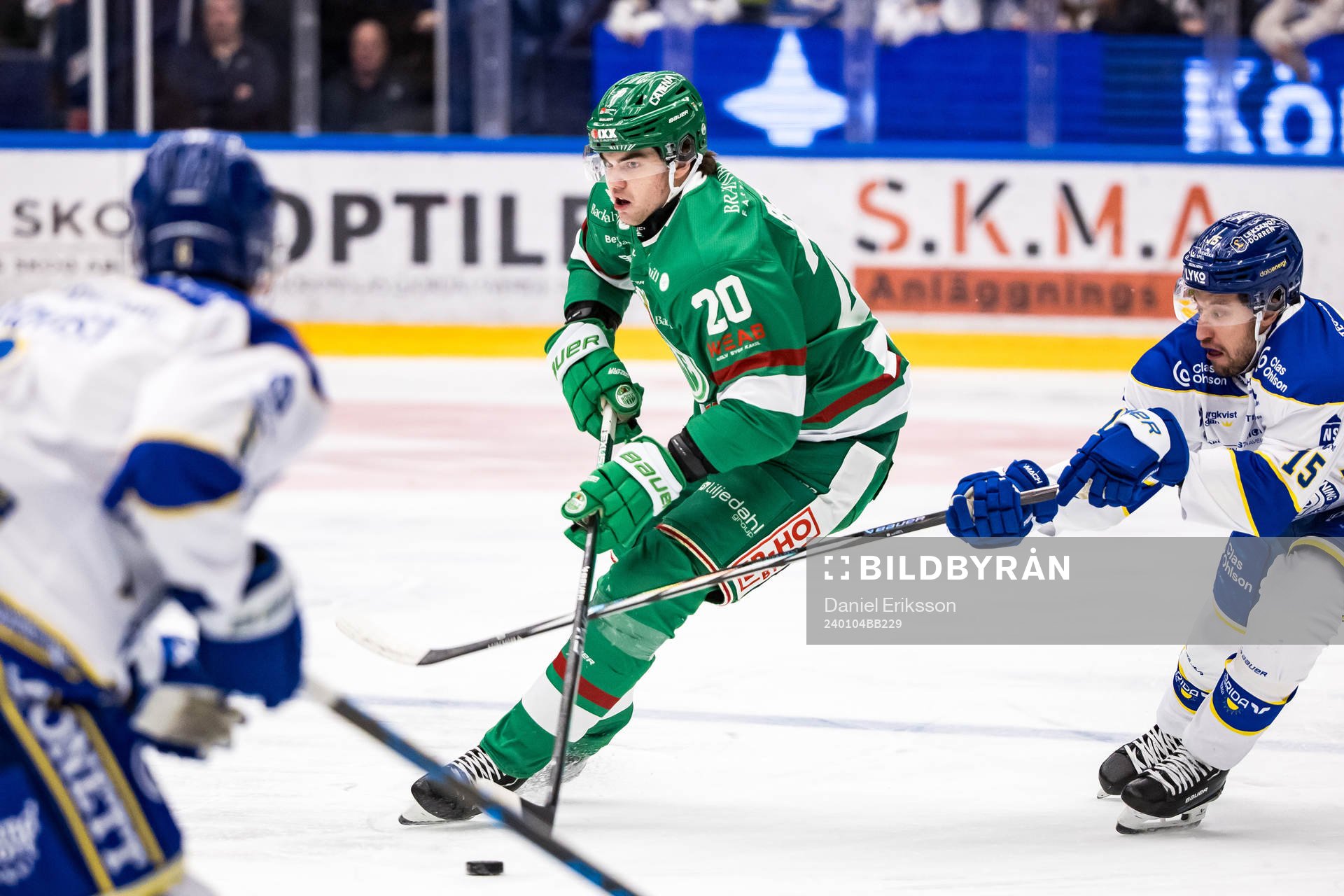 Rögles Lian Bichsel och Leksands Max Veronneau