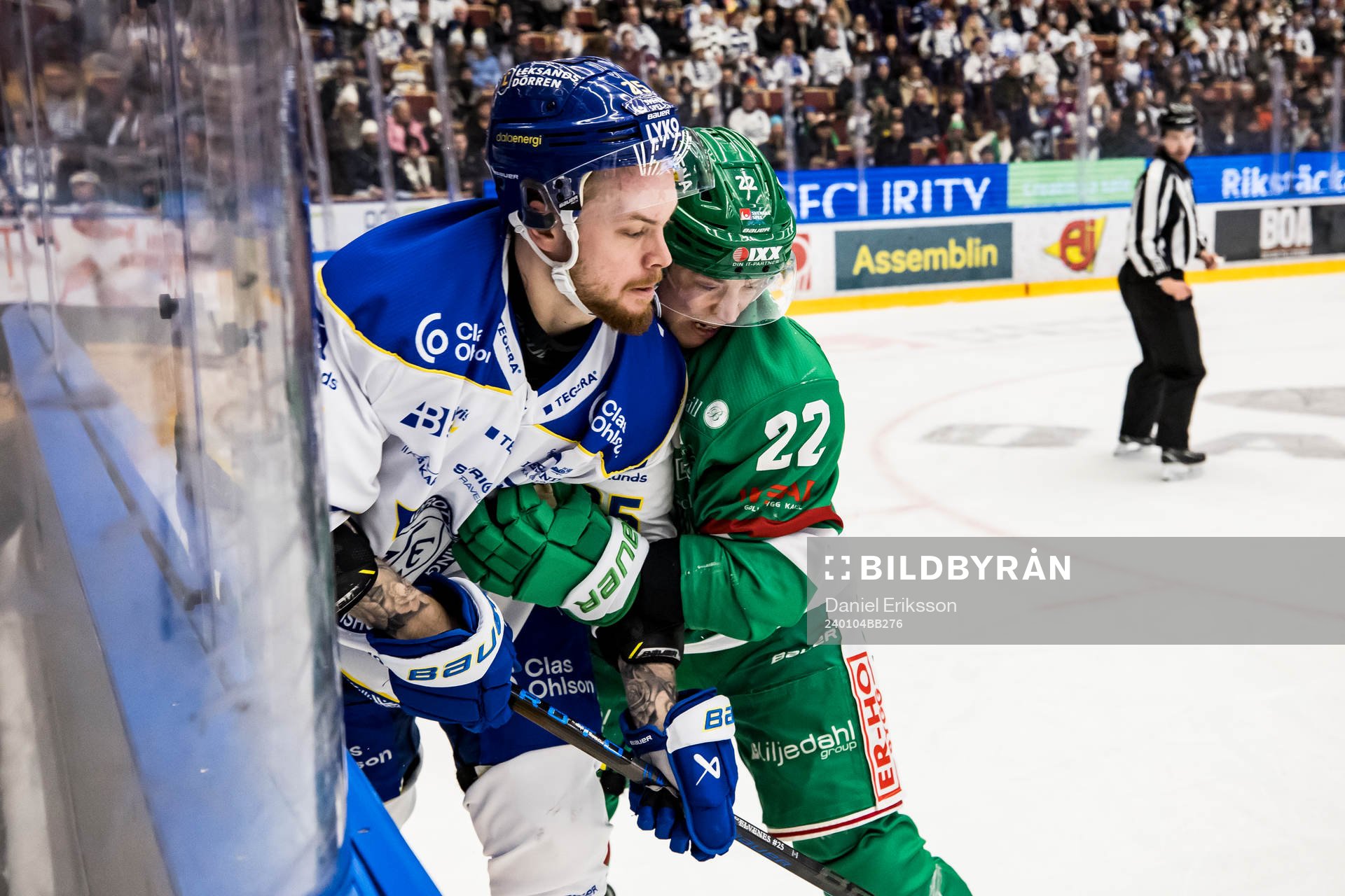 Rögles Samuel Jonsson och Leksands Lucas Elvenes