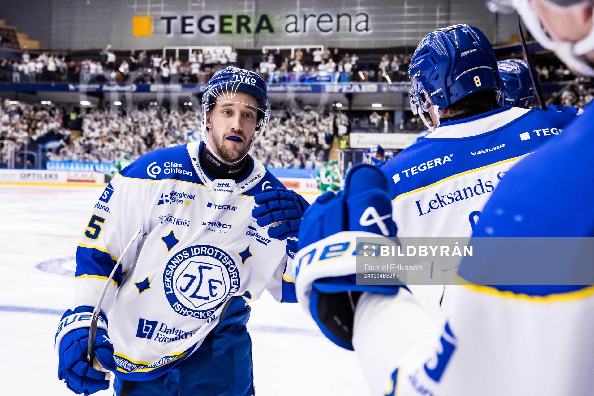 Leksands Max Veronneau jublar