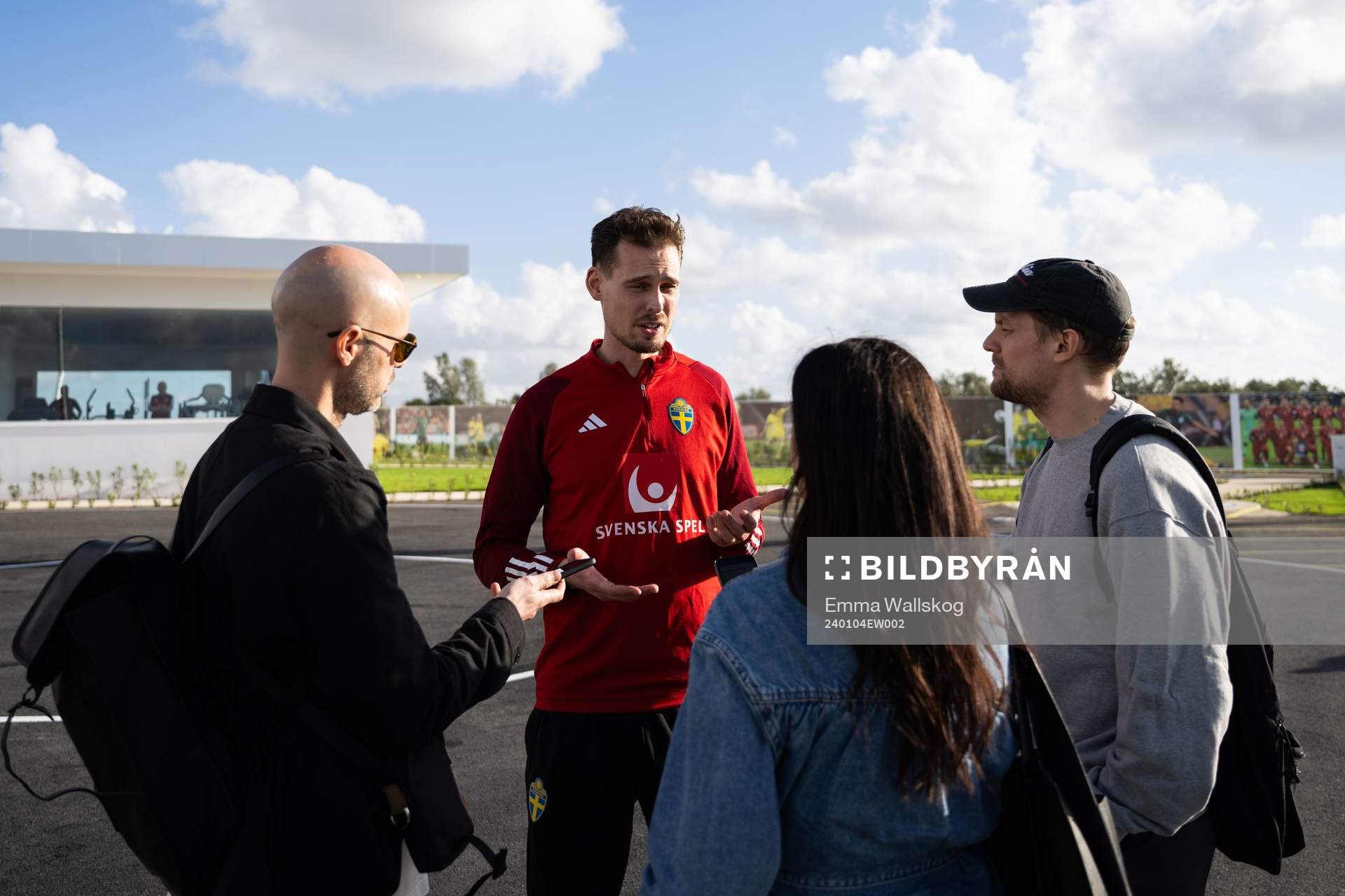 Interim coach Daniel Bäckström of the Swedish men's