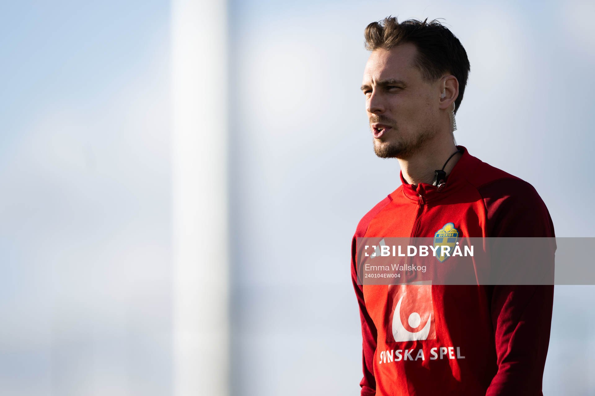 Interim coach Daniel Bäckström of the Swedish men's football national team at a training session on January 4, 2024 in Paphos. 