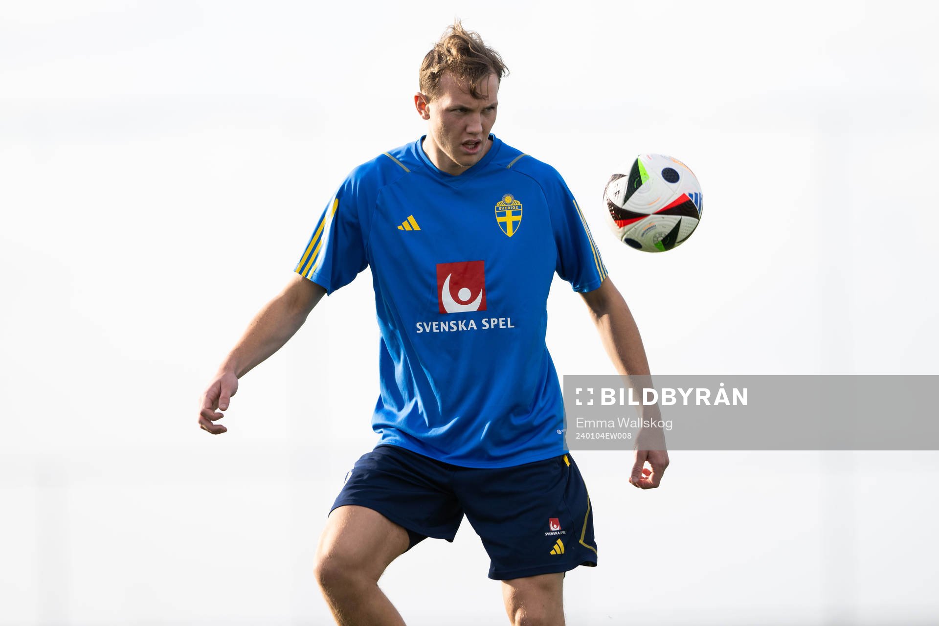 Adam Carlén of the Swedish men's football national team at