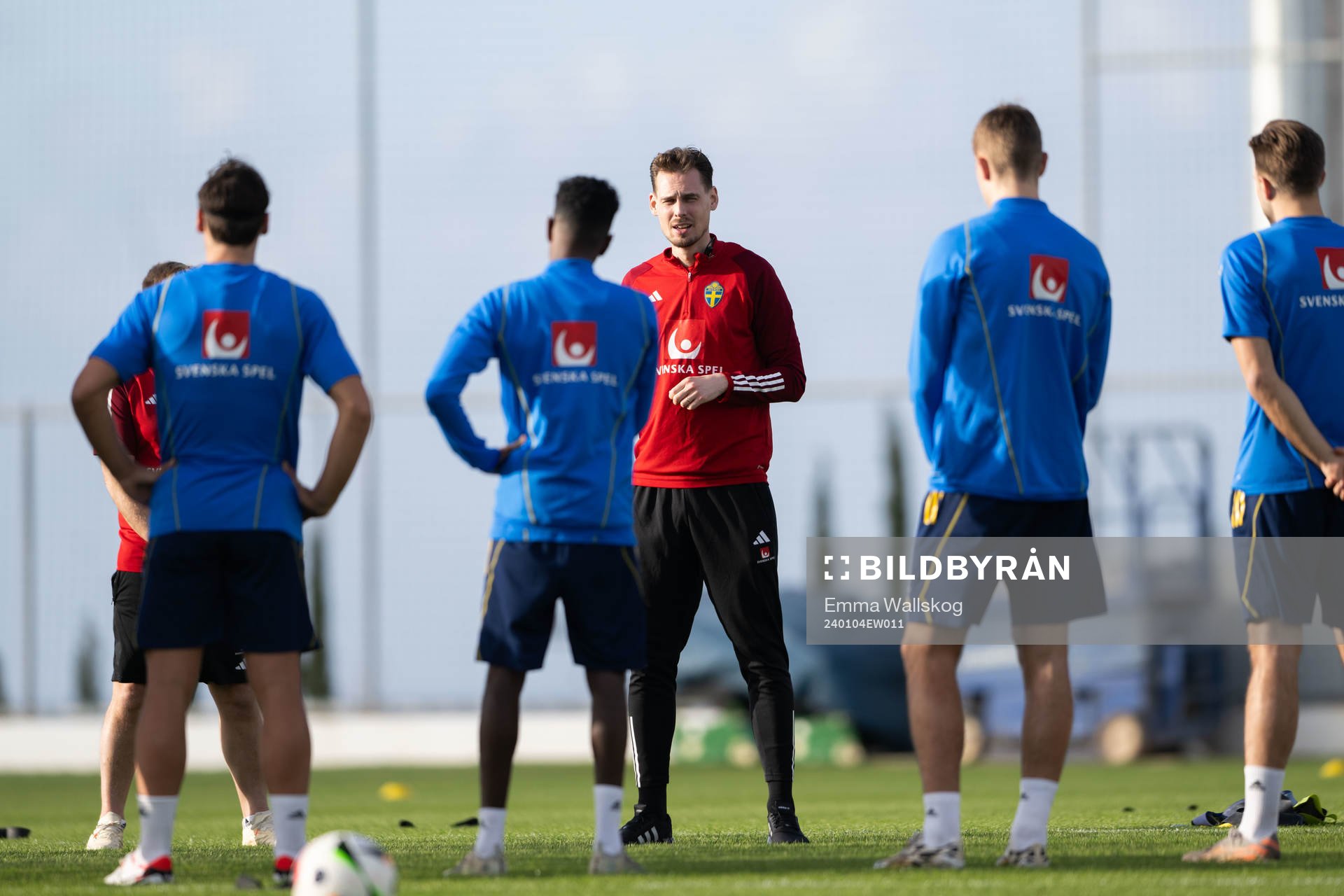 Interim coach Daniel Bäckström of the Swedish men's