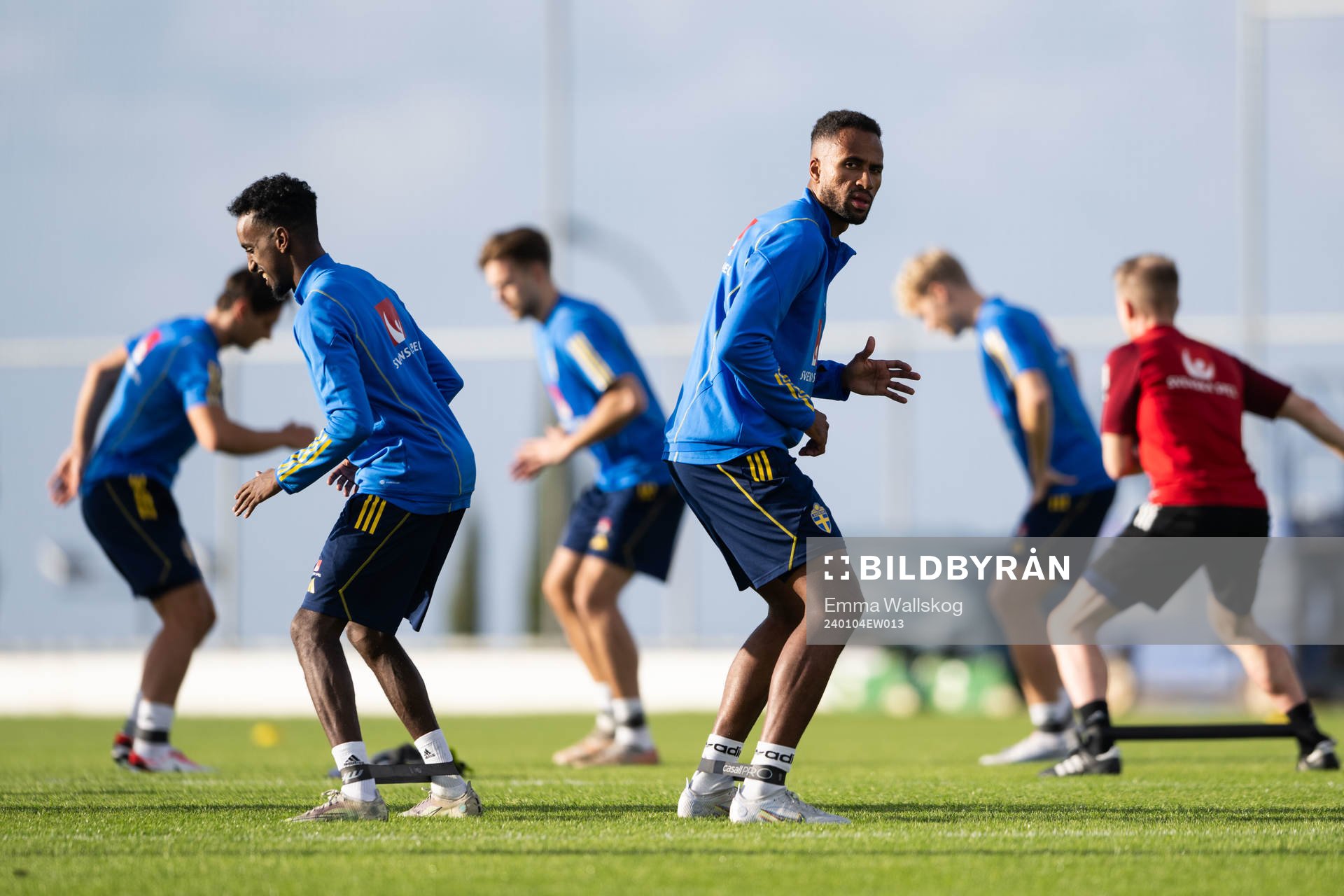 Taha Ali and Isaac Kiese Thelin of the Swedish men's