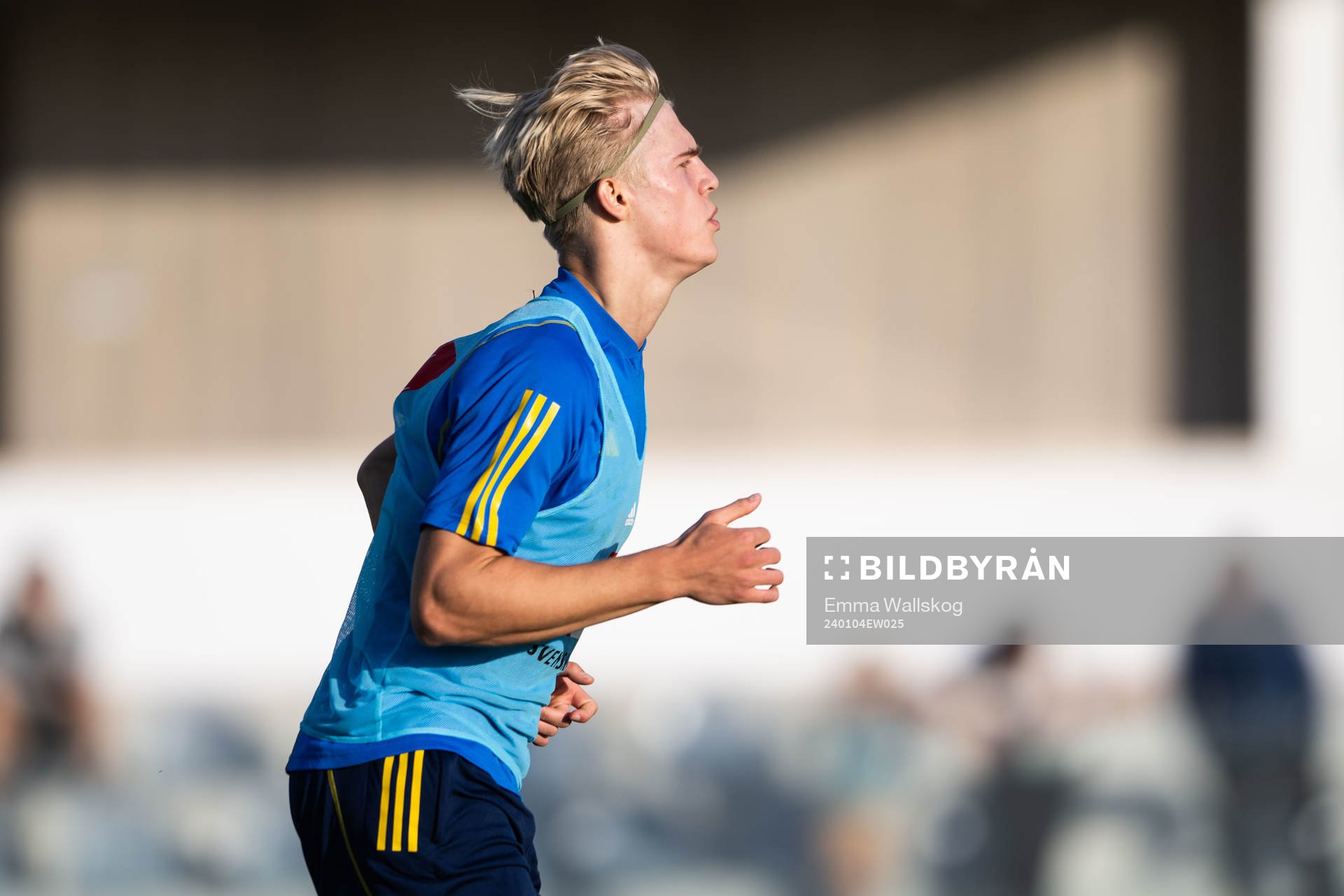 Lucas Bergvall of the Swedish men's football national team