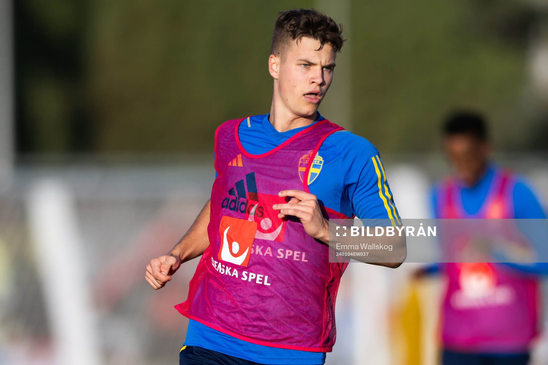 Samuel Dahl of the Swedish men's football national team at