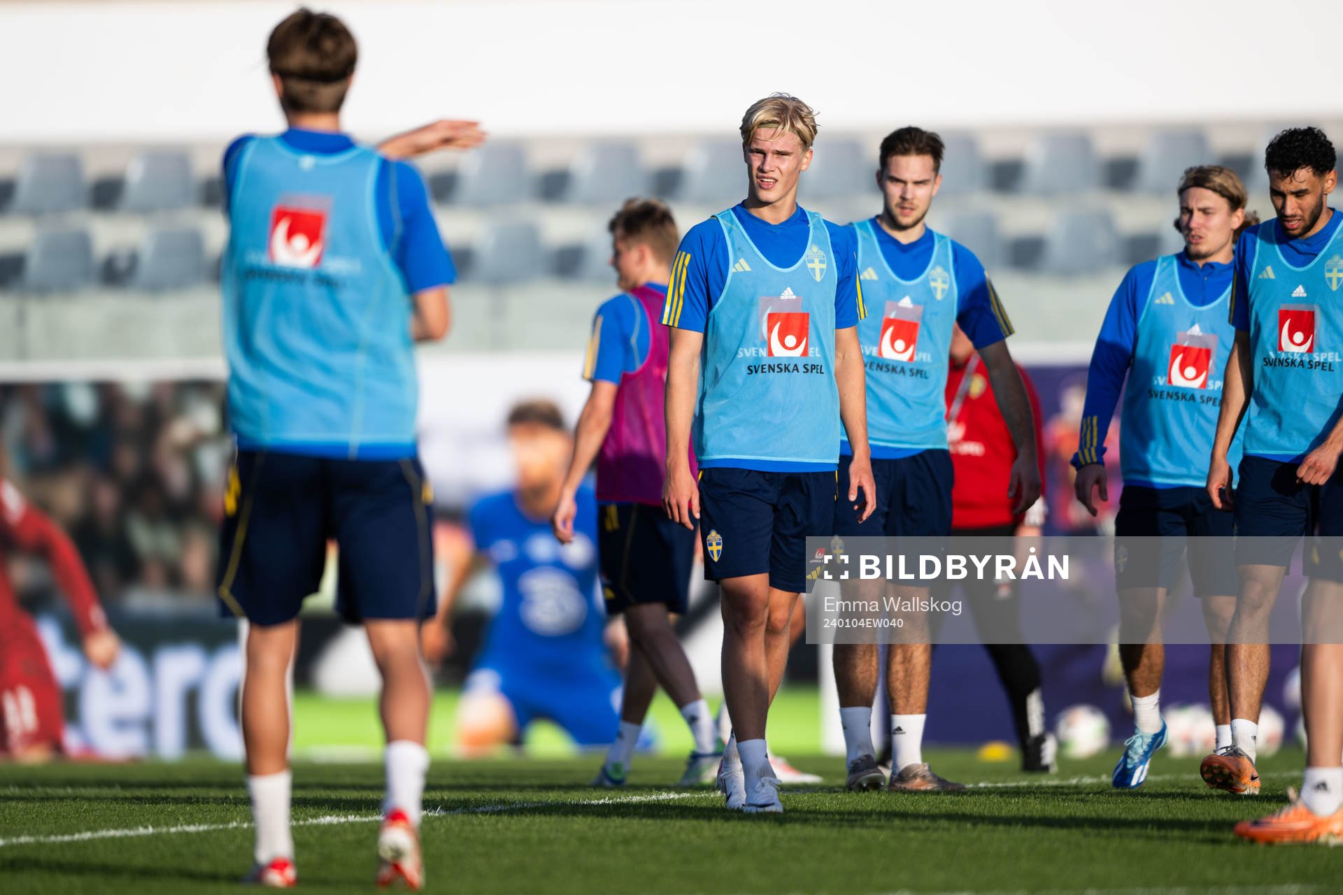 Lucas Bergvall of the Swedish men's football national team