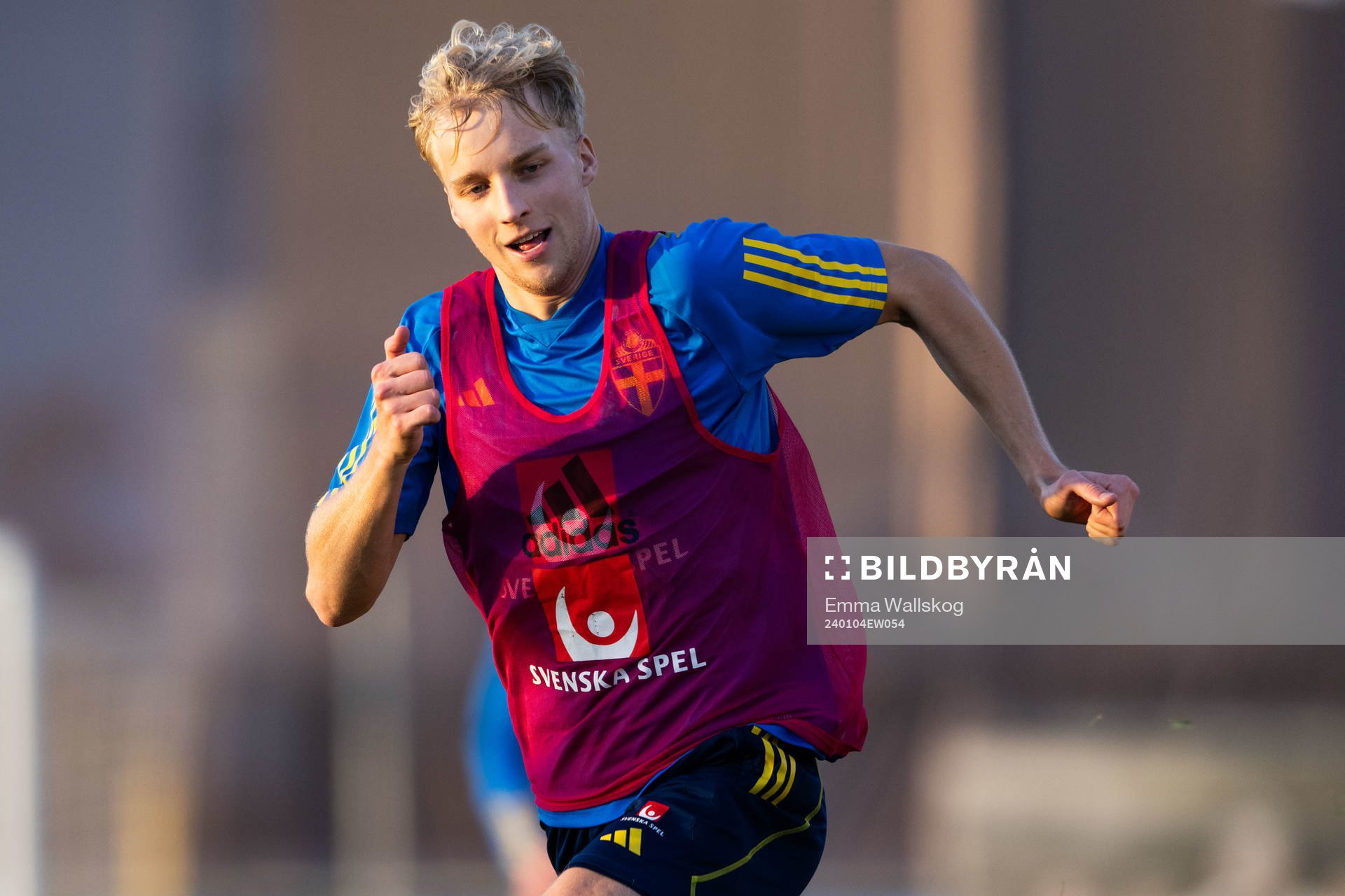 Victor Larsson of the Swedish men's football national team
