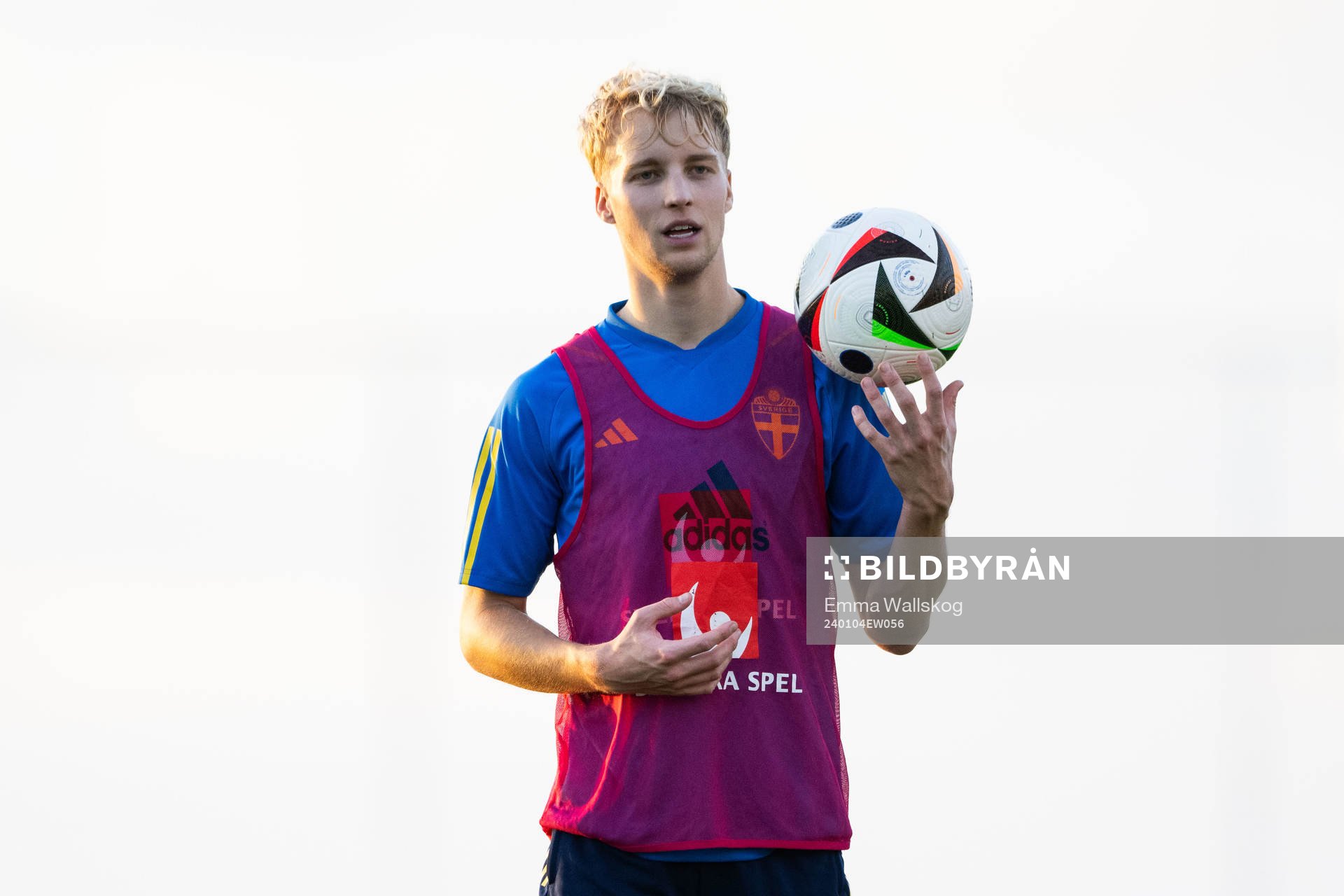 Victor Larsson of the Swedish men's football national team