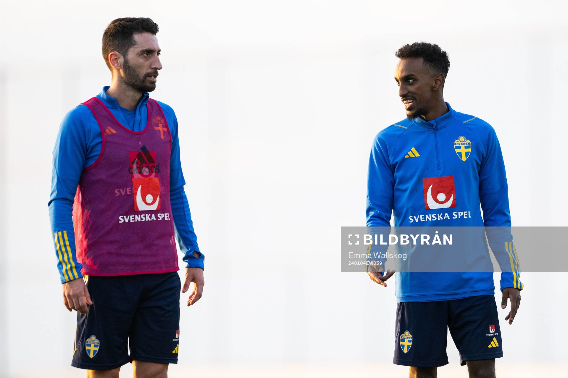 Nahir Besara and Taha Ali of the Swedish men's football