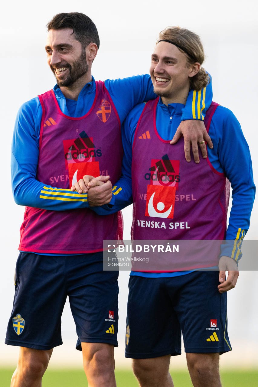 Nahir Besara and Sebastian Nanasi of the Swedish men's