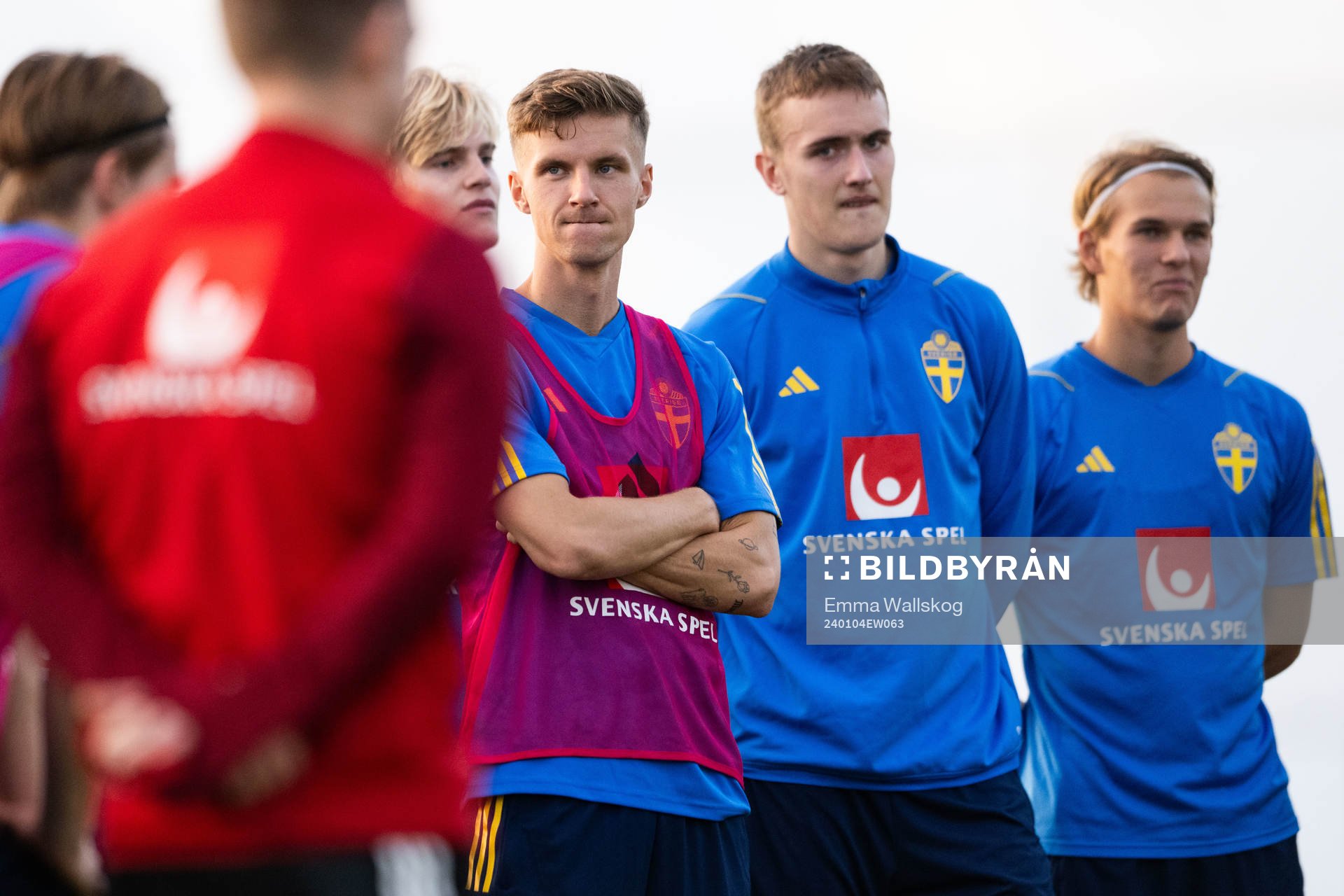 Samuel Leach Holm of the Swedish men's football national