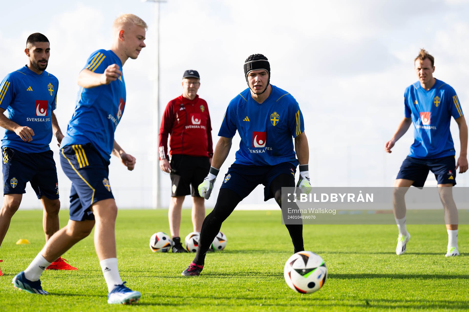 Goalkeeper Jacob Widell Zetterström of the Swedish men's