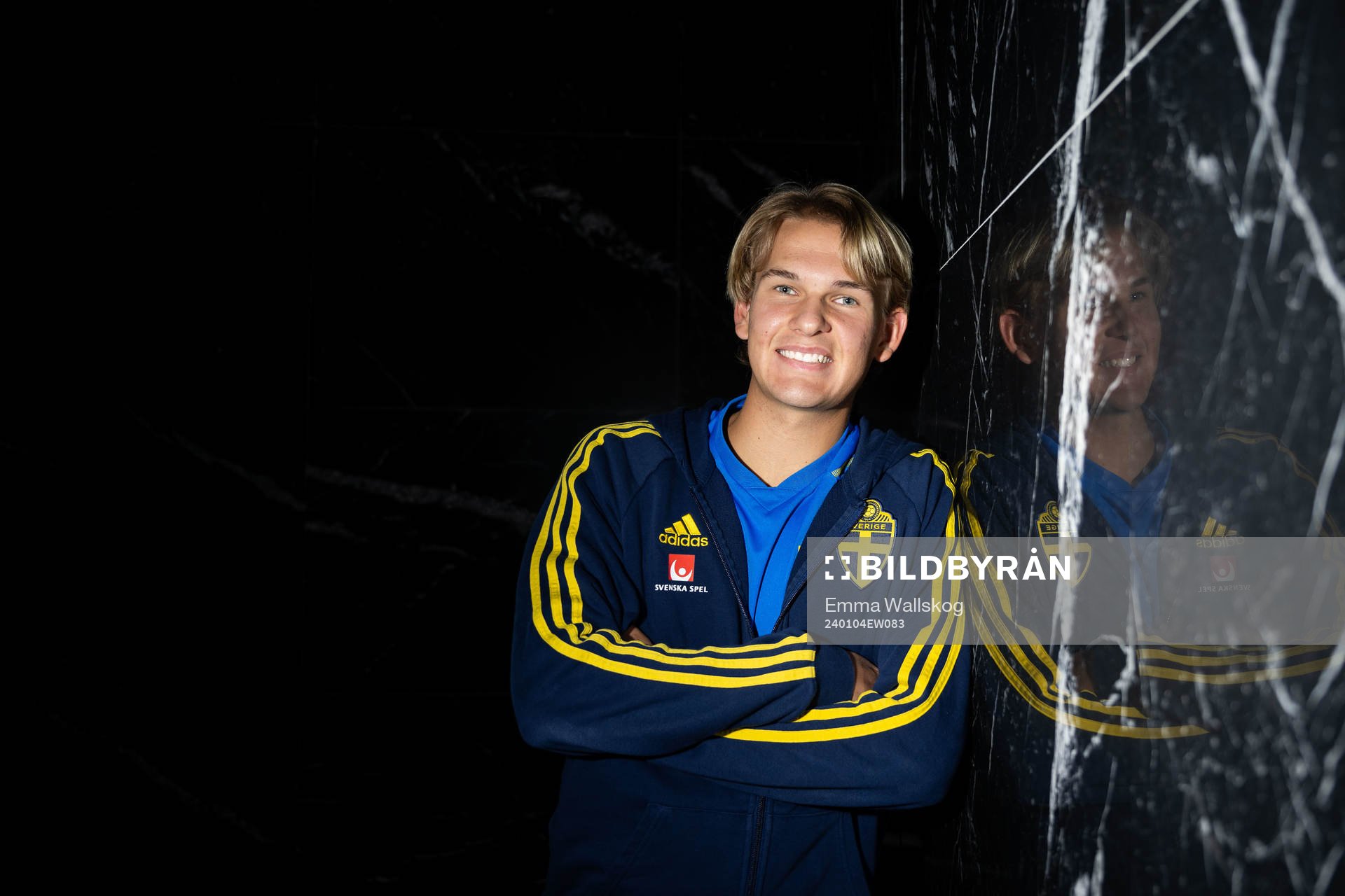 Markus Karlsson of the Swedish men's football national team