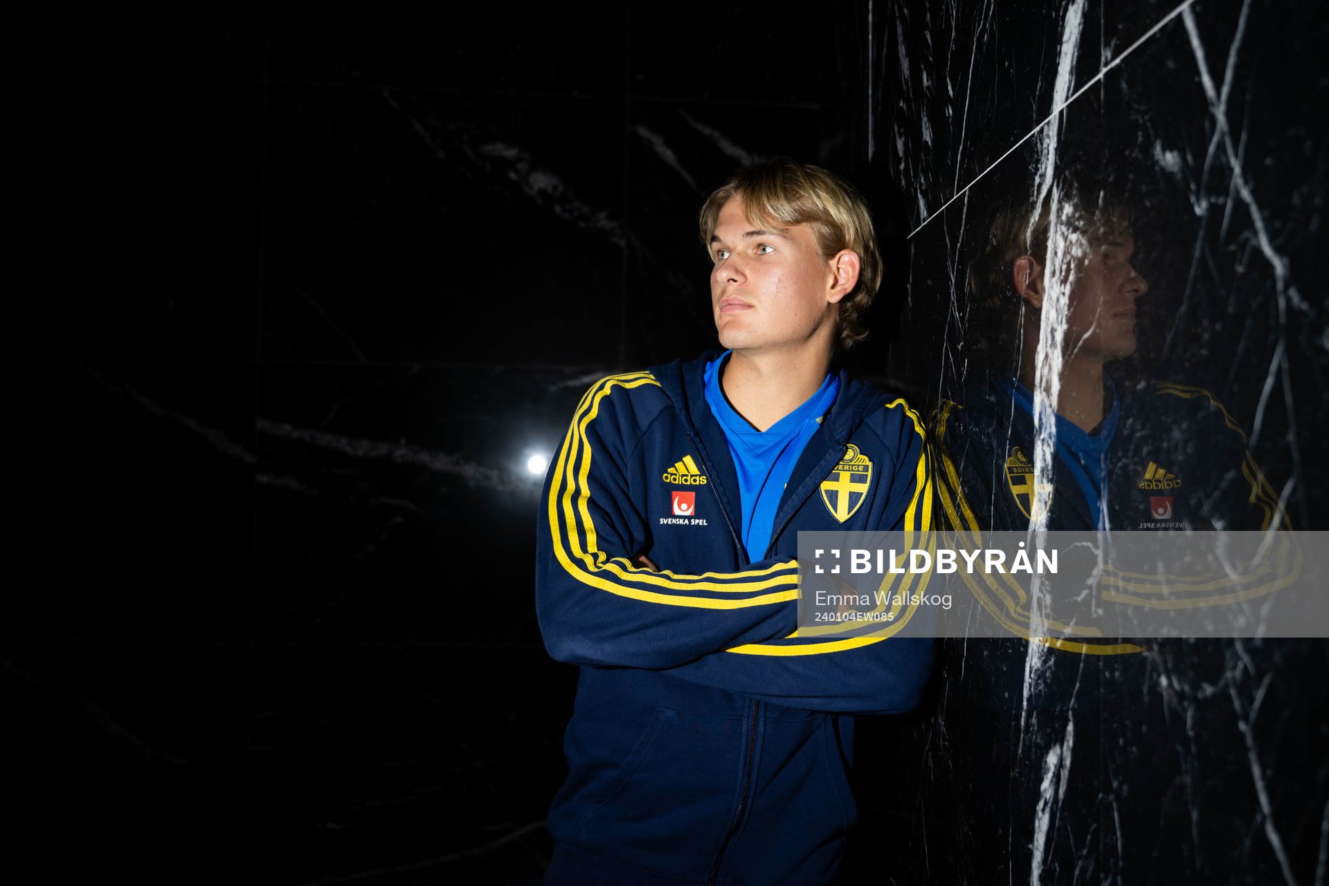 Markus Karlsson of the Swedish men's football national team