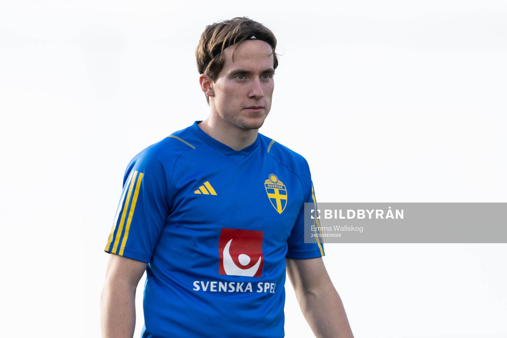 Johan Karlsson of the Swedish men's football national team