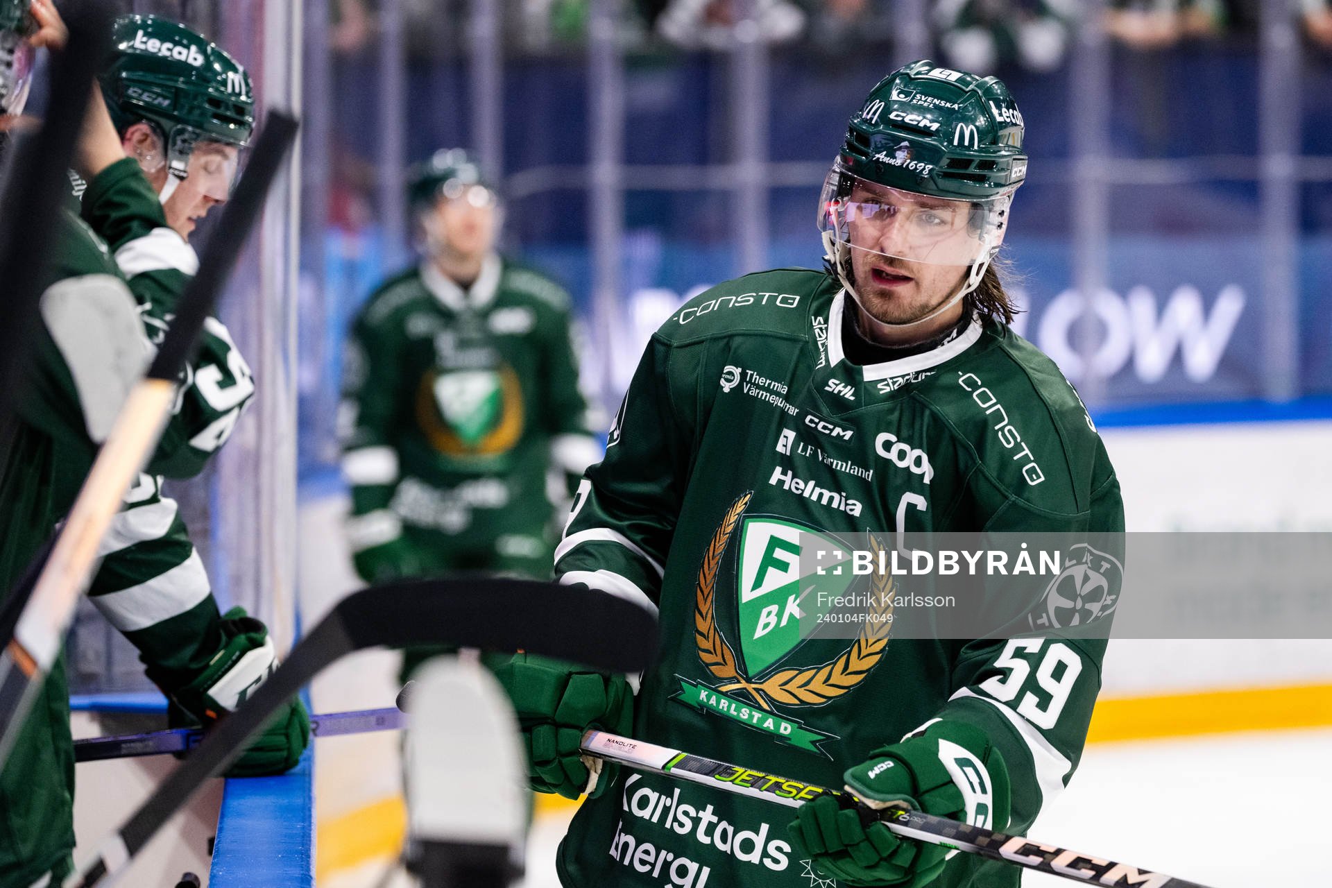 Färjestads Linus Johansson deppar