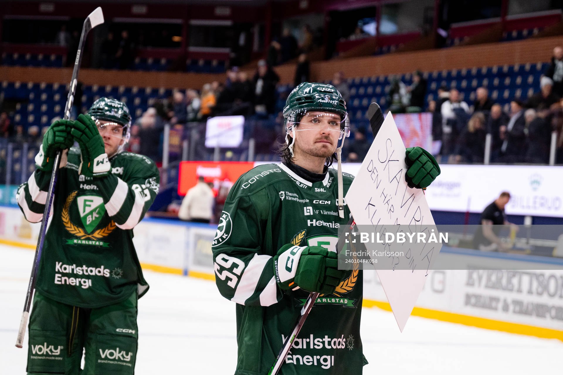 Färjestads Linus Johansson deppar